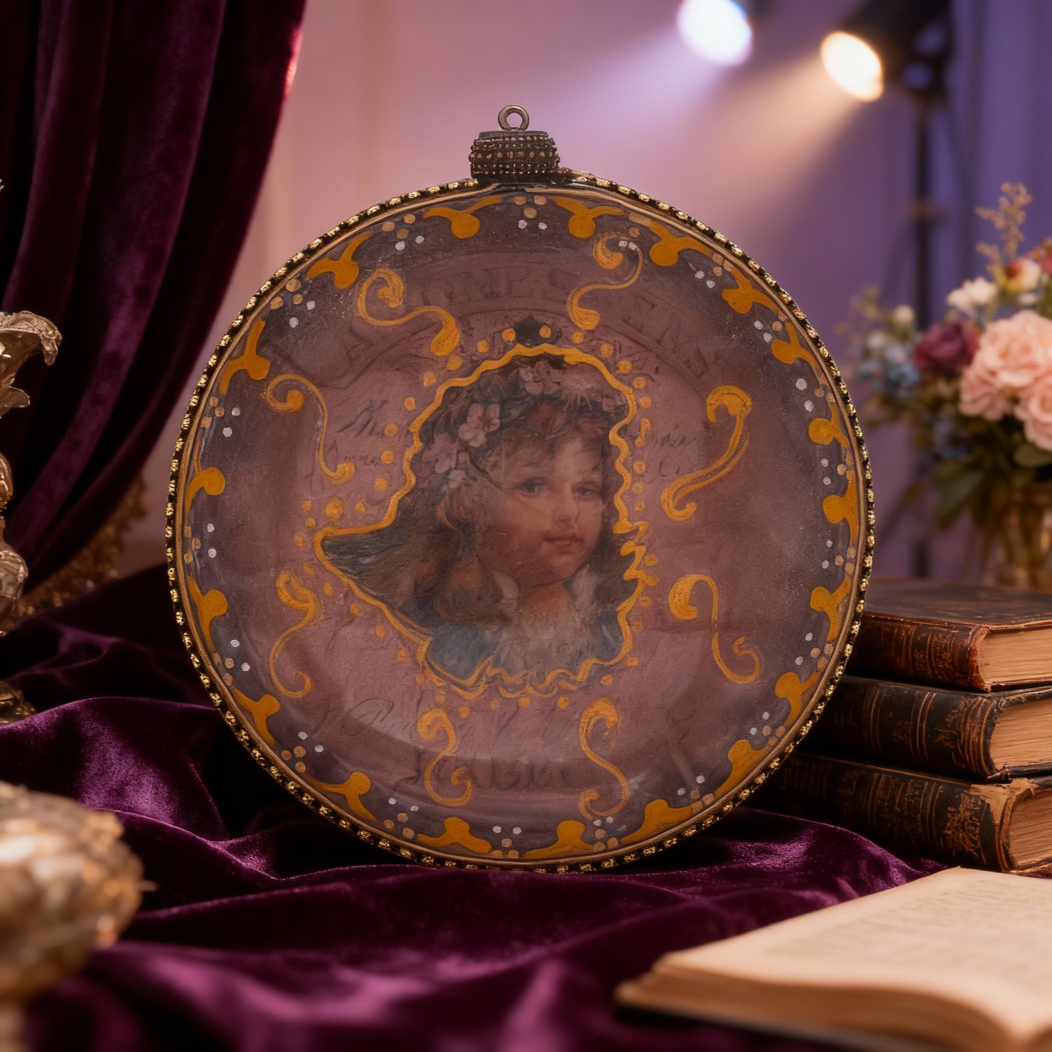 Medallón decorativo Ángeles Vintage 07