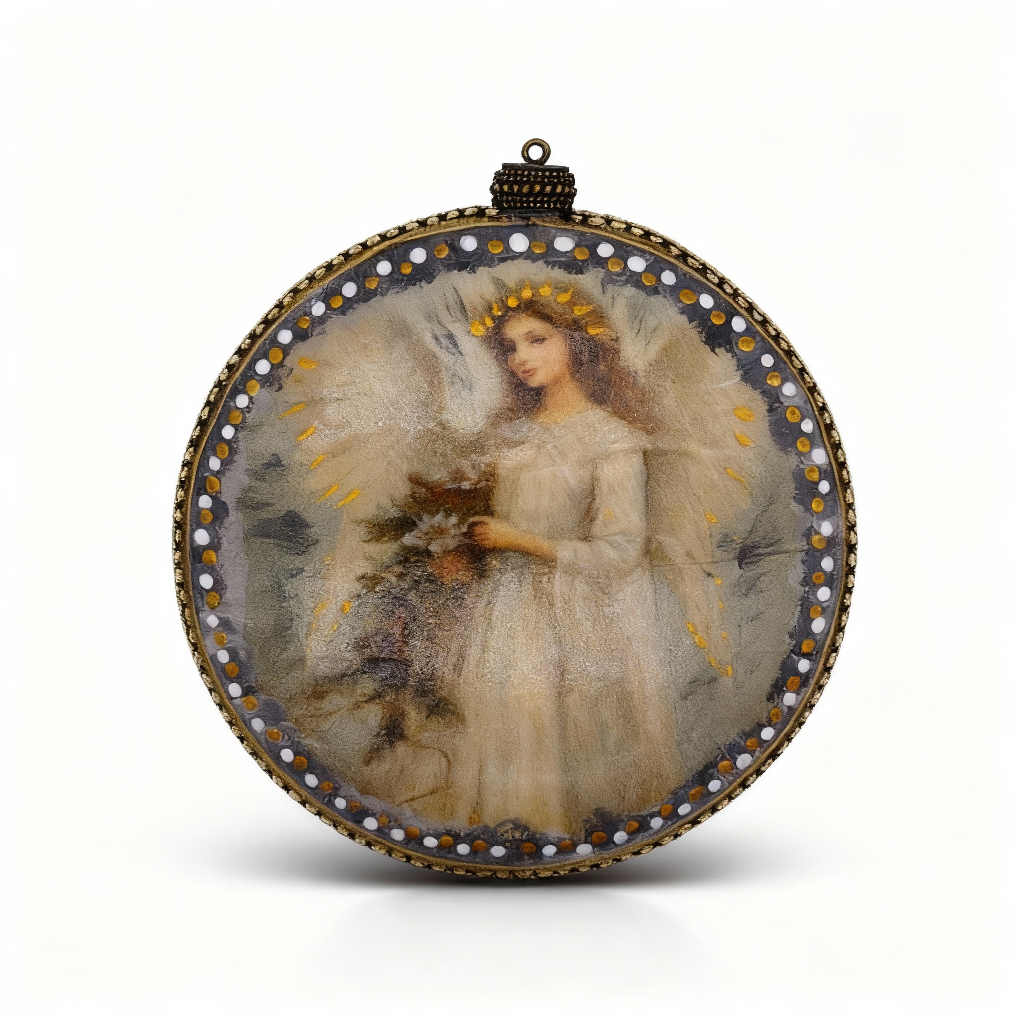 Medallón decorativo Ángeles 04