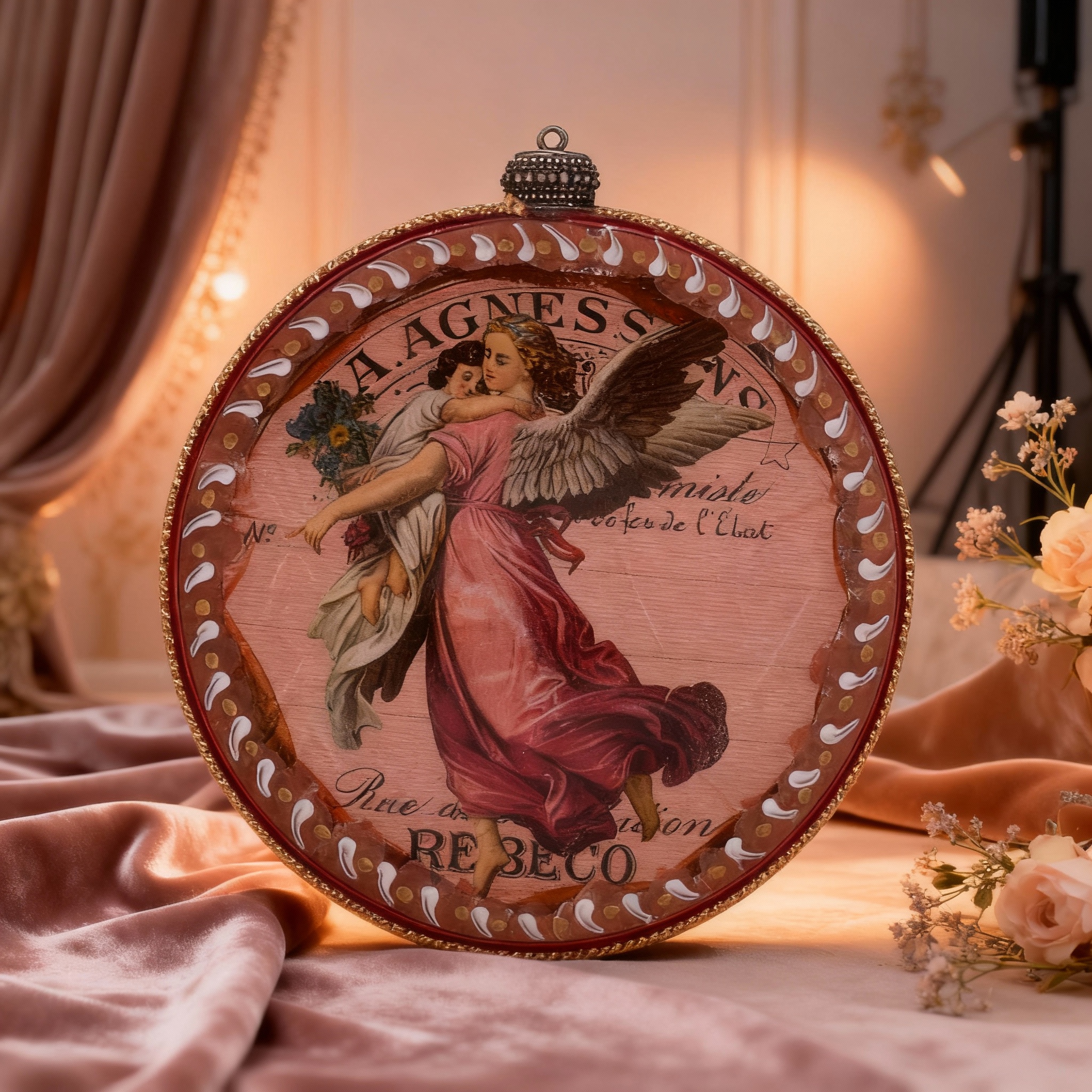 Medallón decorativo Ángeles Vintage 02