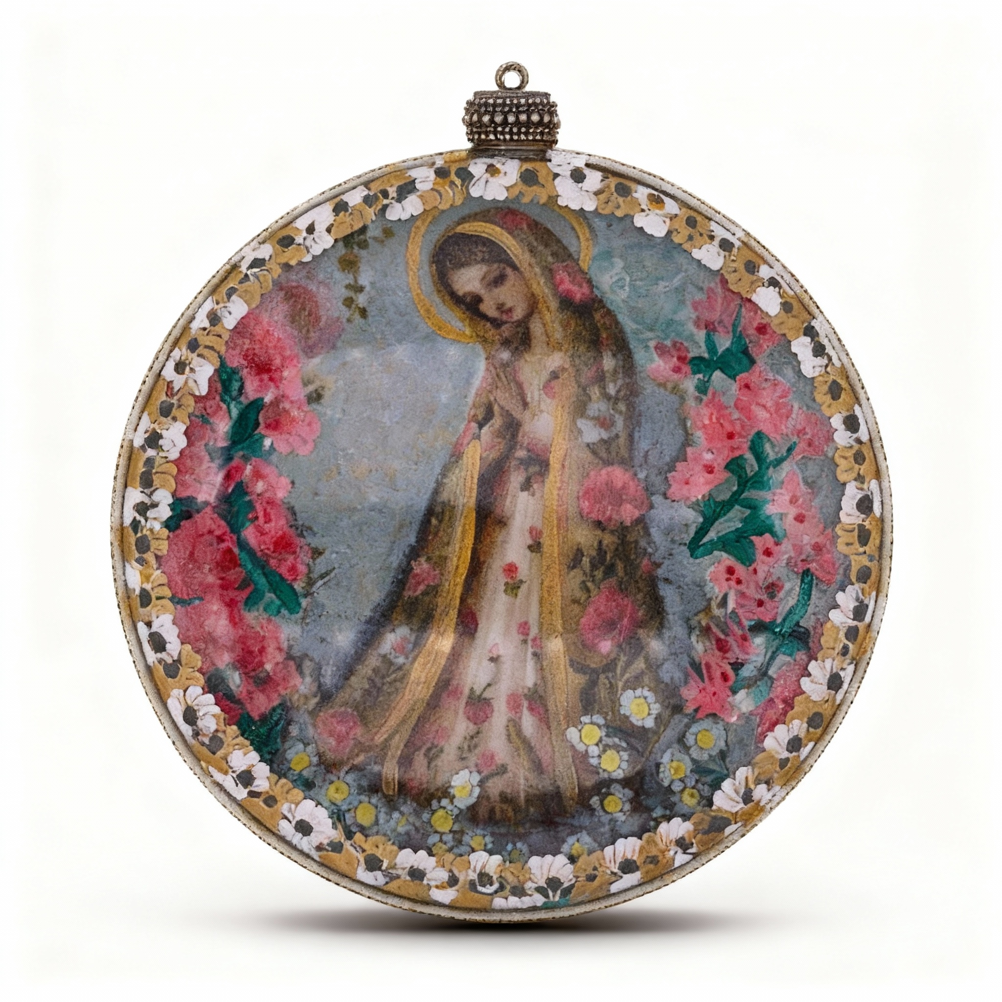 Medallón decorativo Virgen María 02