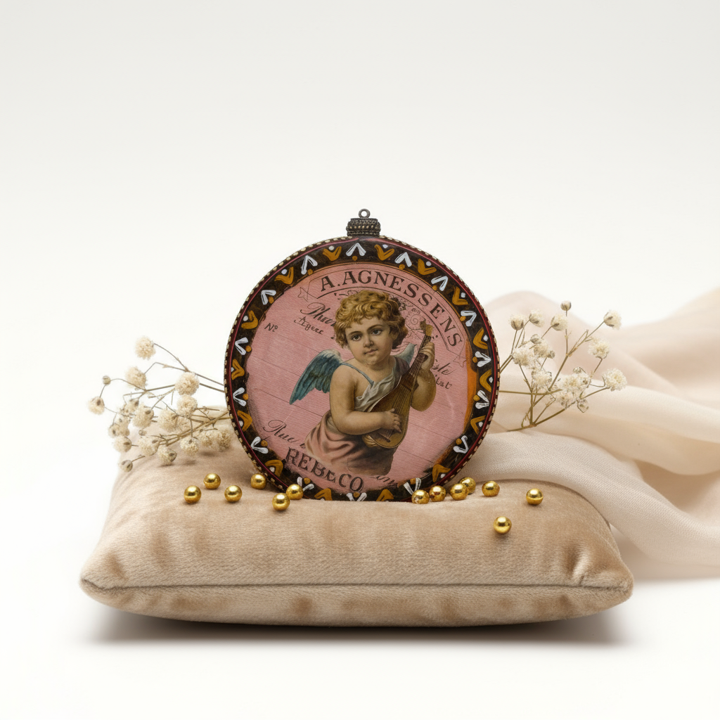 Medallón decorativo Ángeles Vintage 04