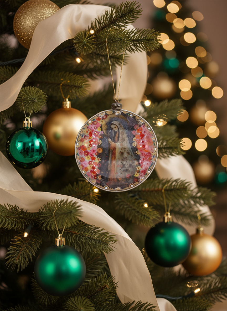 Medallón decorativo Virgen María 01