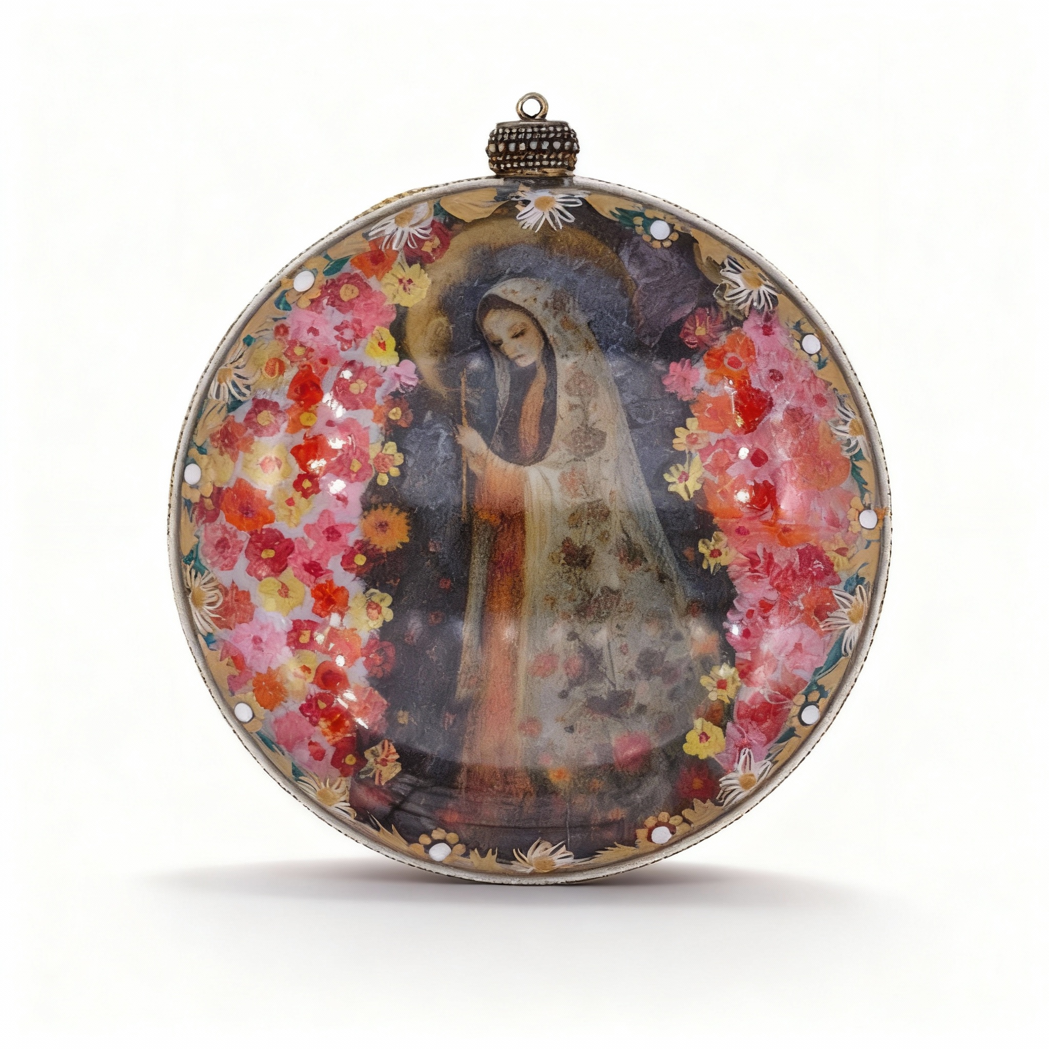 Medallón decorativo Virgen María 01