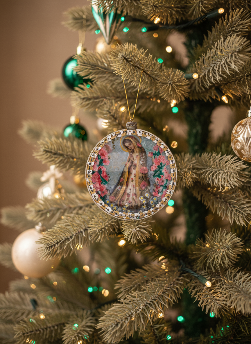Medallón decorativo Virgen María 02