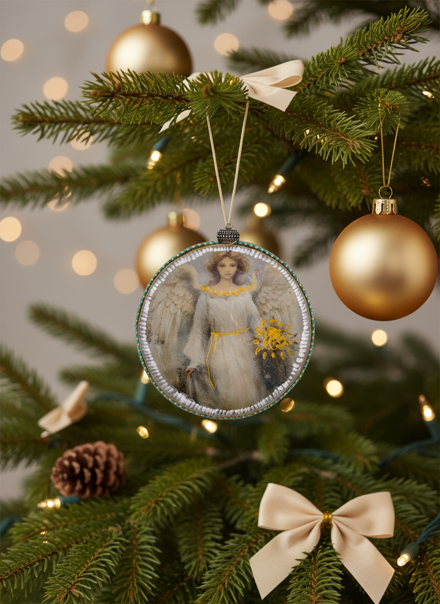 Medallón decorativo Ángeles 03