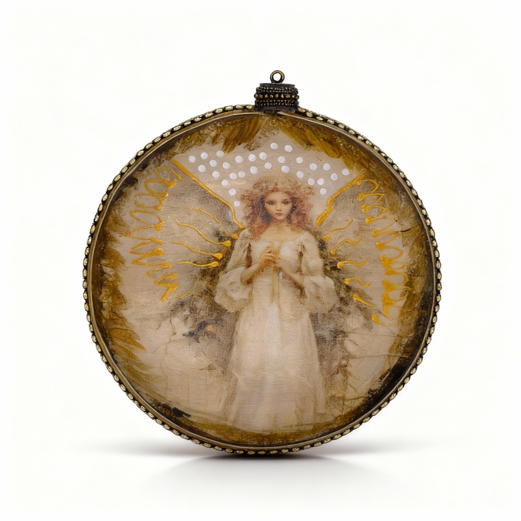 Medallón decorativo Ángeles 01