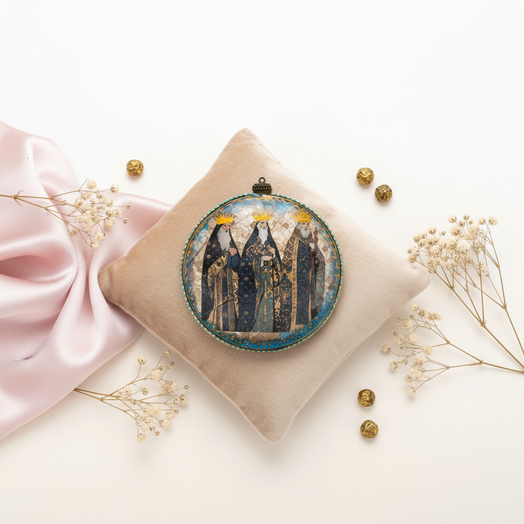 Medallón decorativo Reyes Magos 05