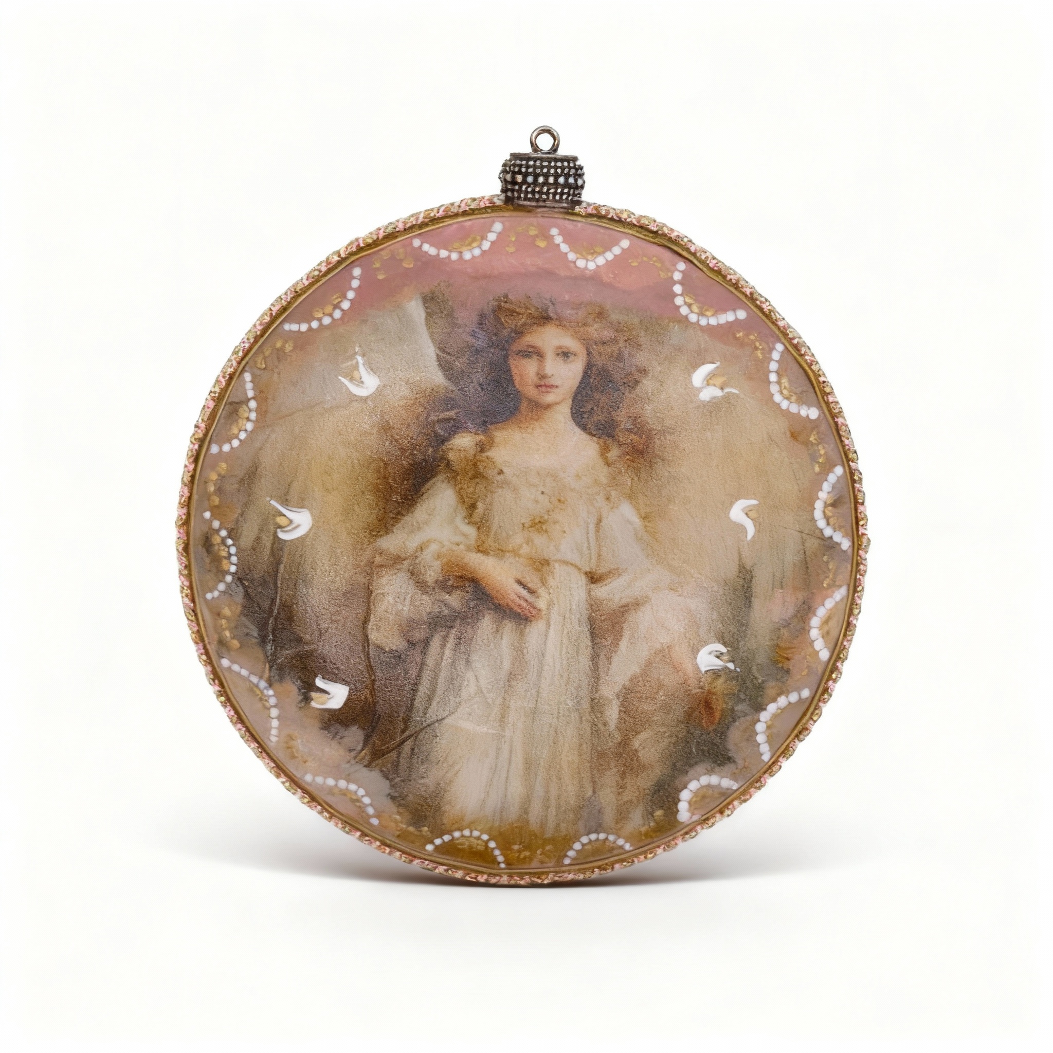 Medallón decorativo Ángeles 02