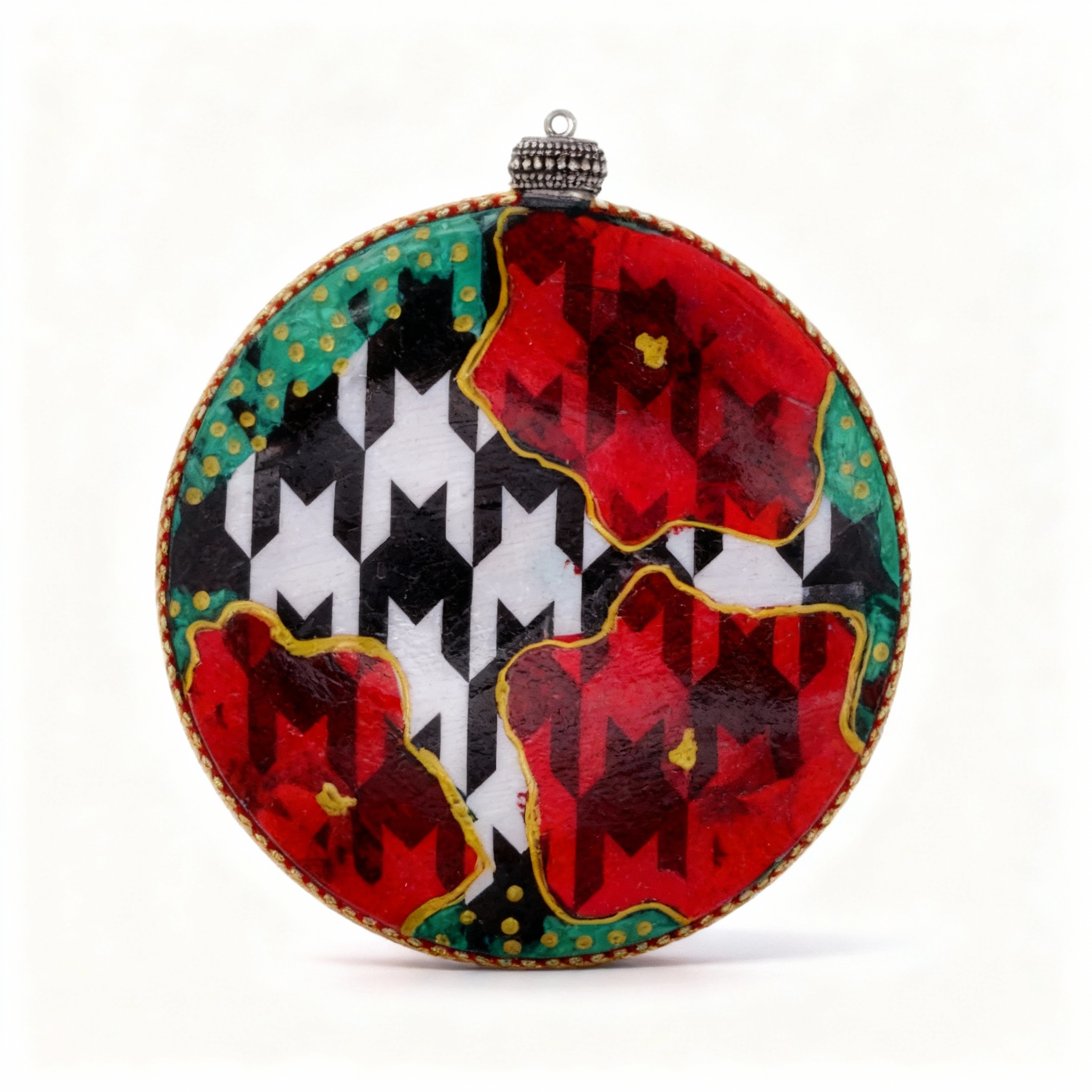 Medallón decorativo Poinsettias 08