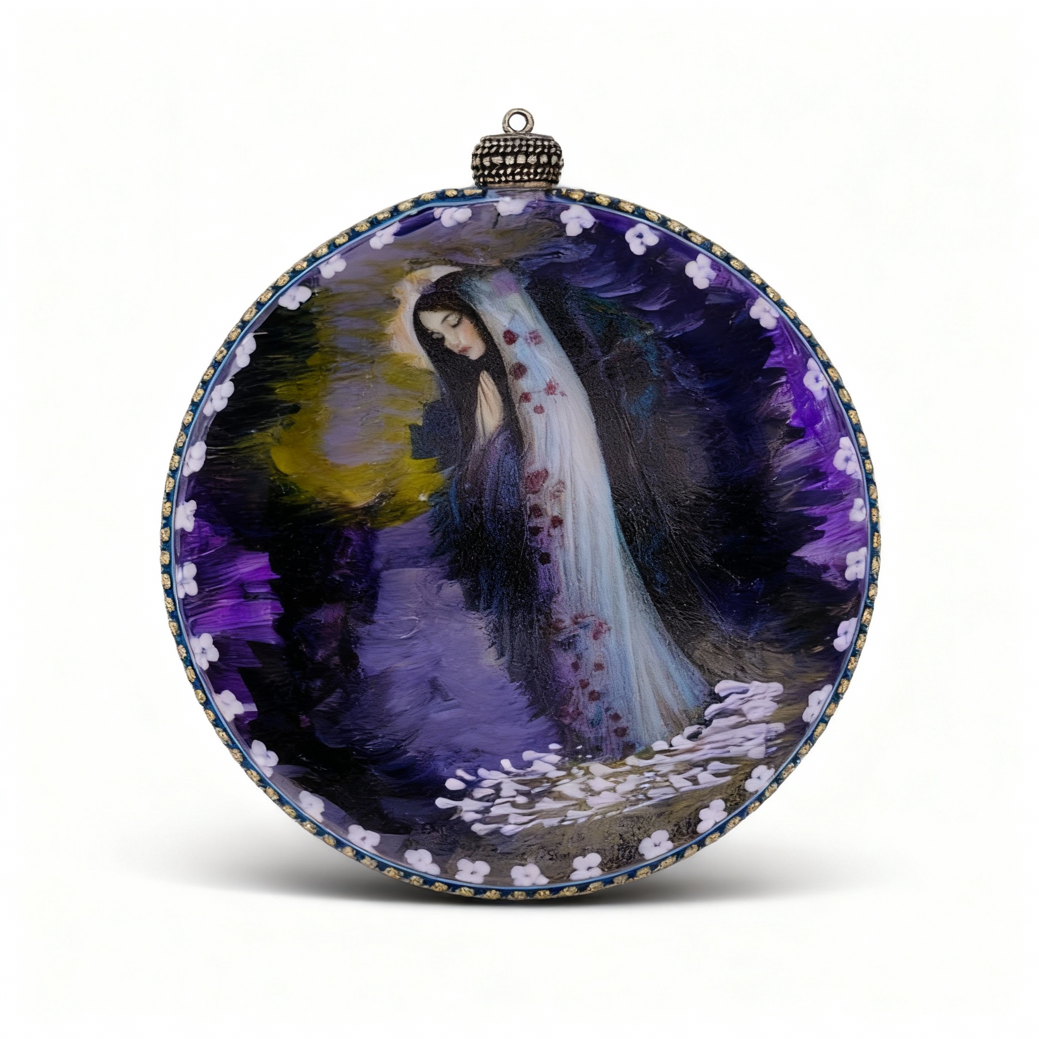 Medallón decorativo Virgen María 04