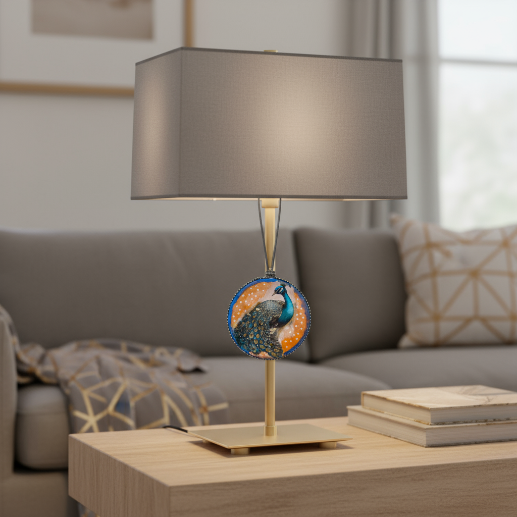 Medallón decorativo Pavo Real 01