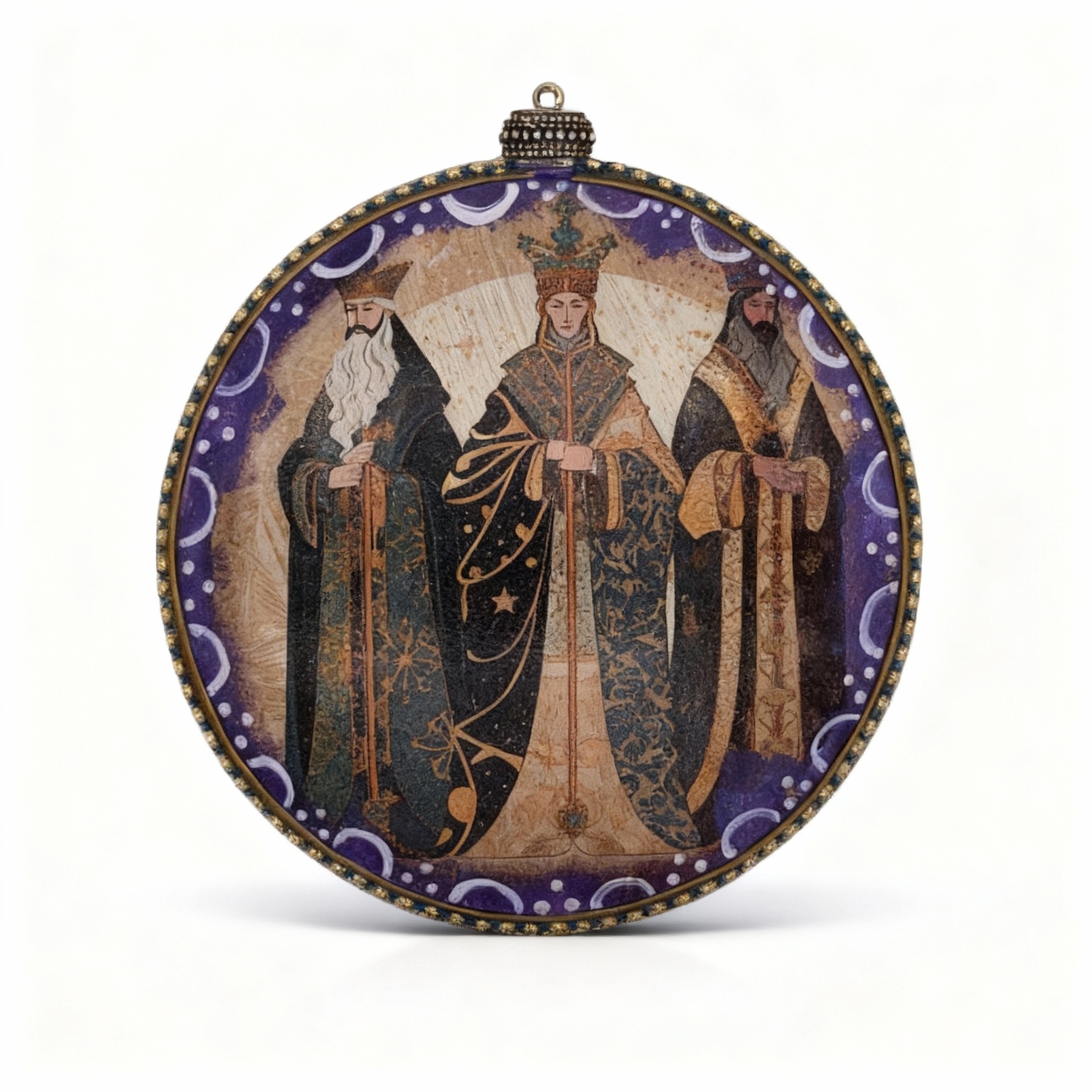 Medallón decorativo Reyes Magos 03