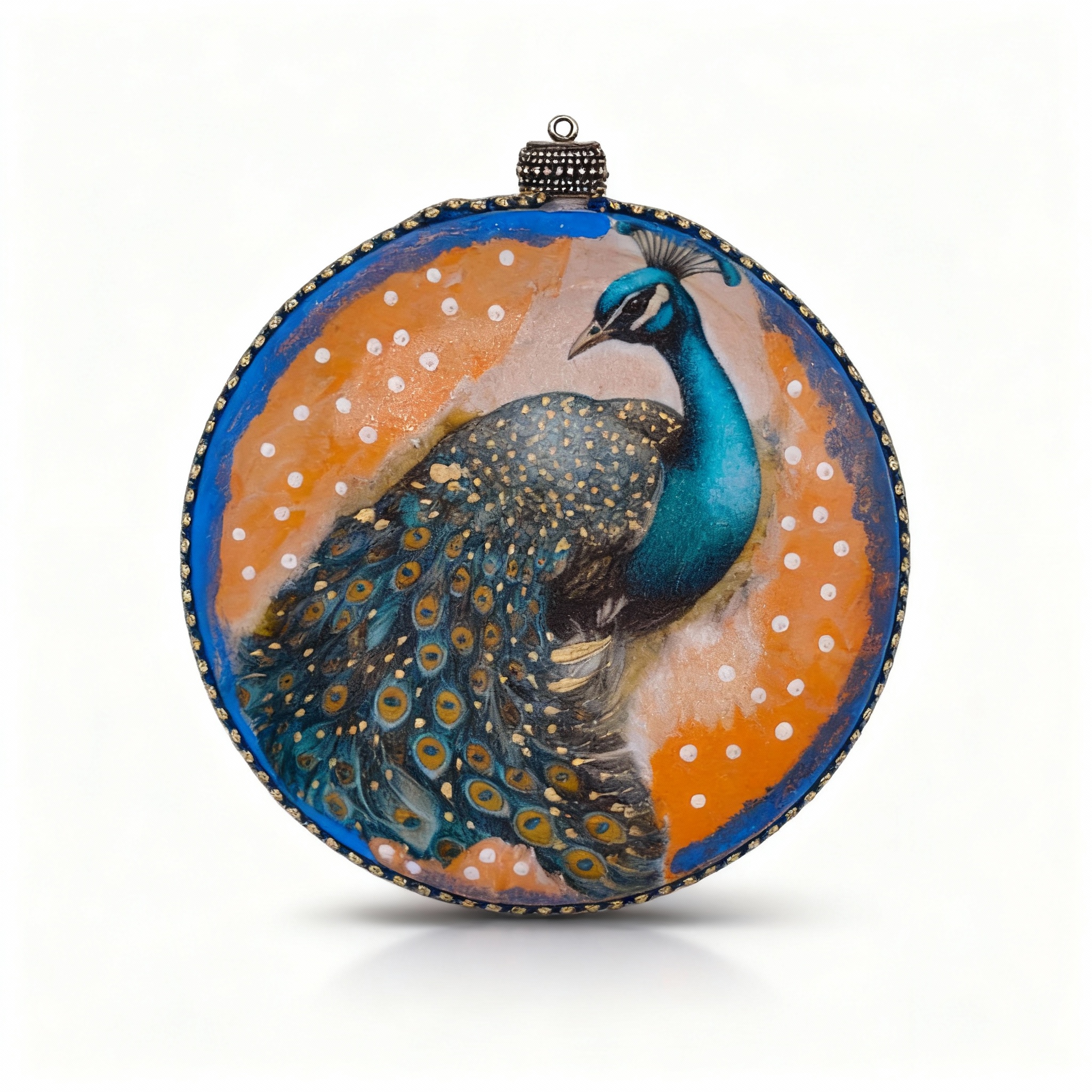 Medallón decorativo Pavo Real 01