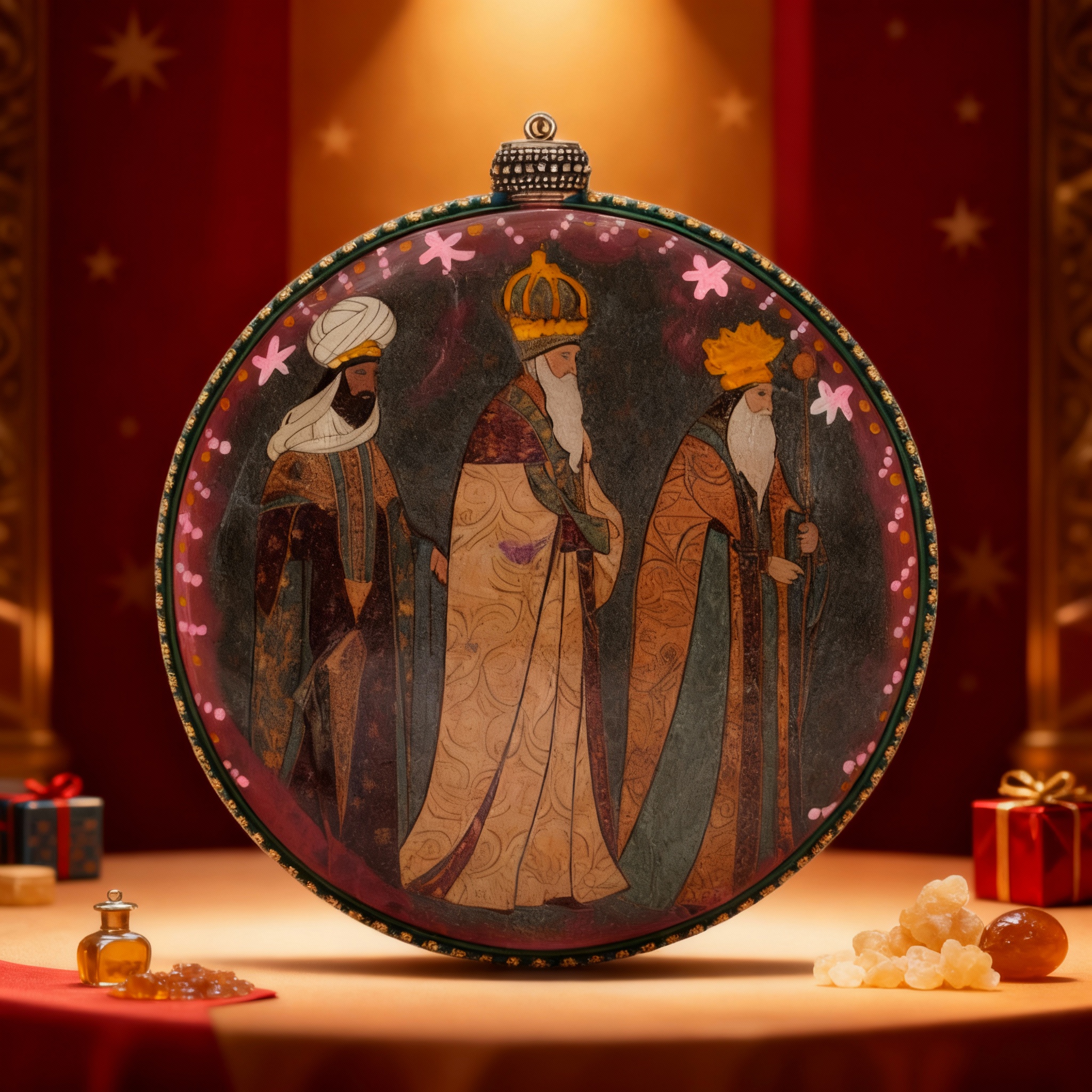 Medallón decorativo Reyes Magos 07