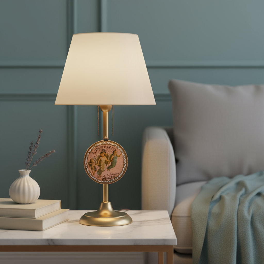 Medallón decorativo Ángeles Vintage 01