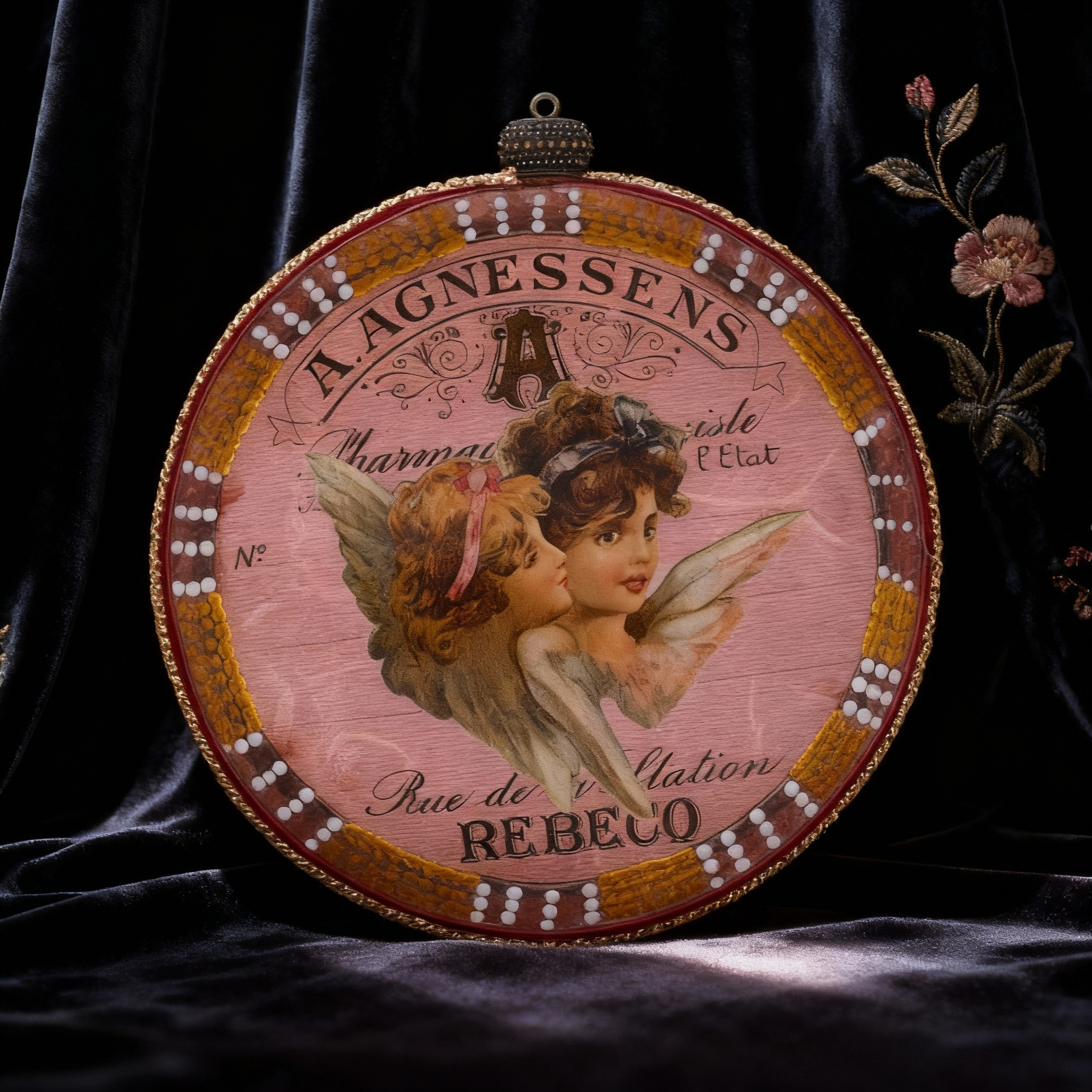 Medallón decorativo Ángeles Vintage 05