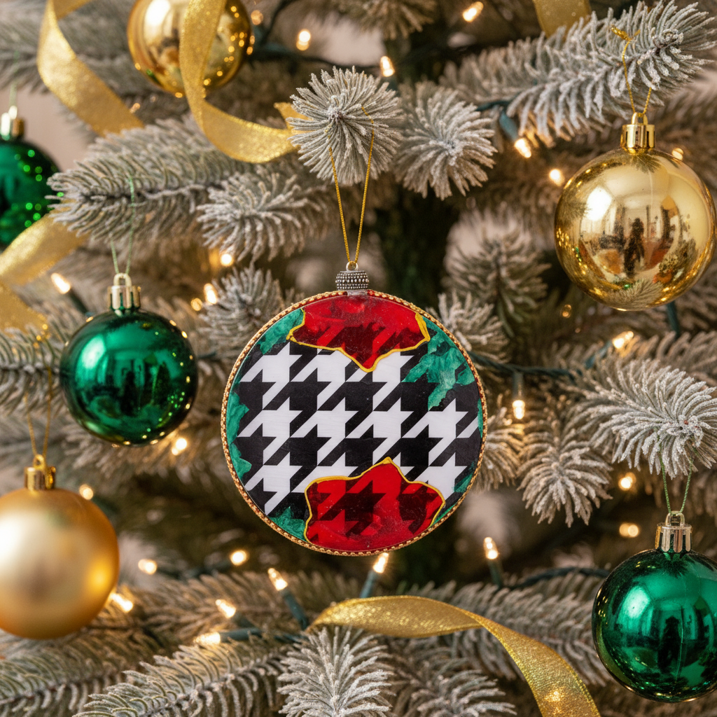 Medallón decorativo Poinsettias 04