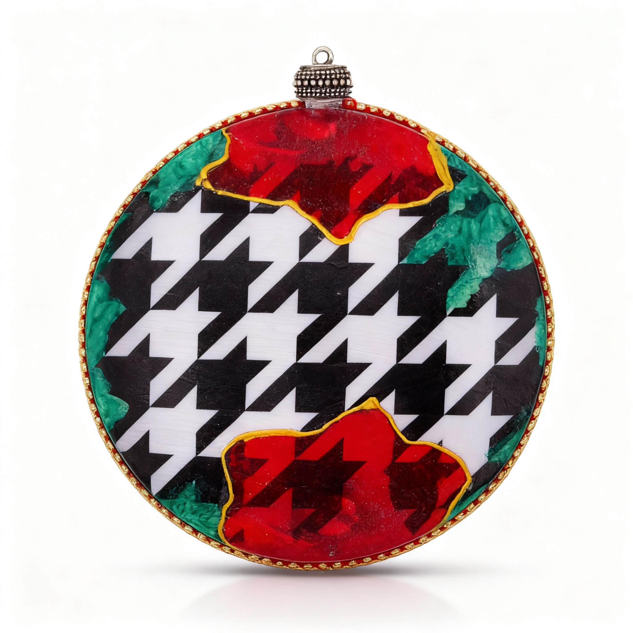 Medallón decorativo Poinsettias 04