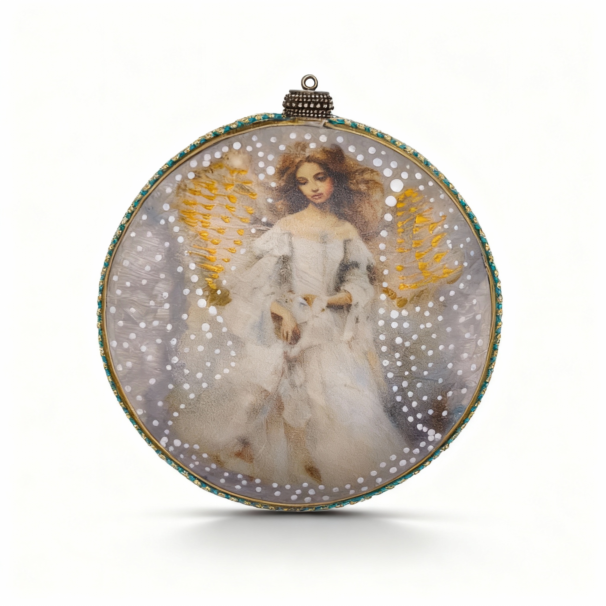 Medallón decorativo Ángeles 05