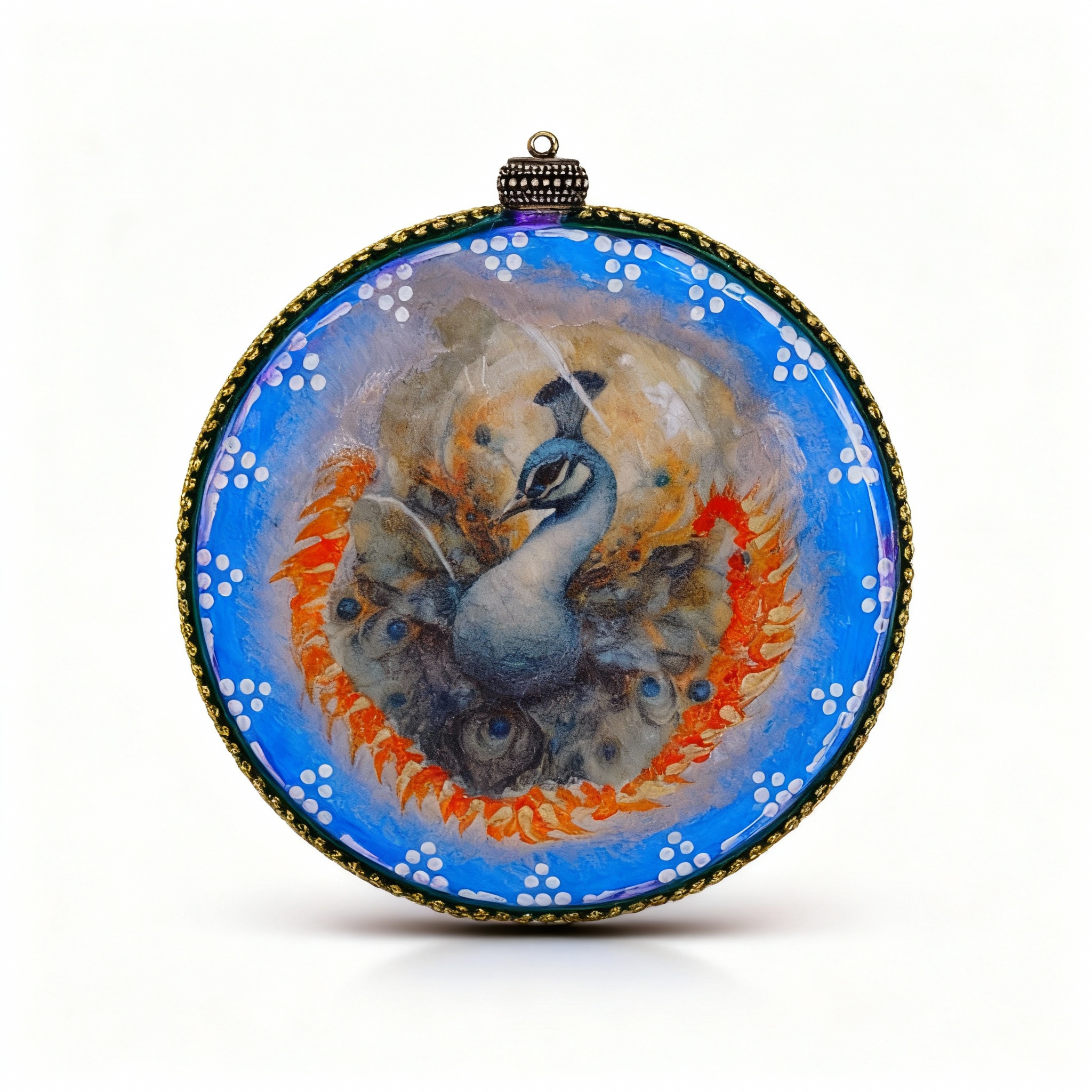 Medallón decorativo Pavo Real 03