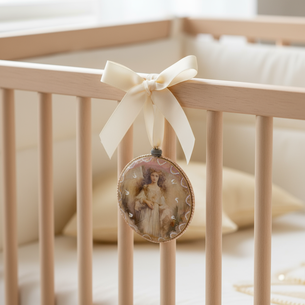 Medallón decorativo Ángeles 02