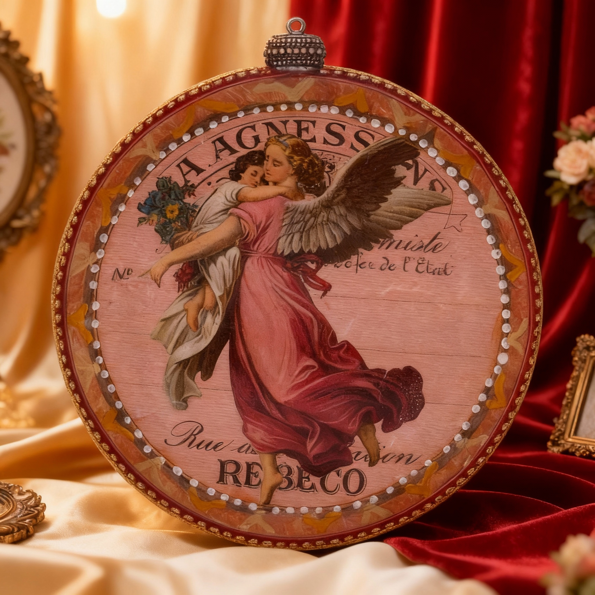 Medallón decorativo Ángeles Vintage 06