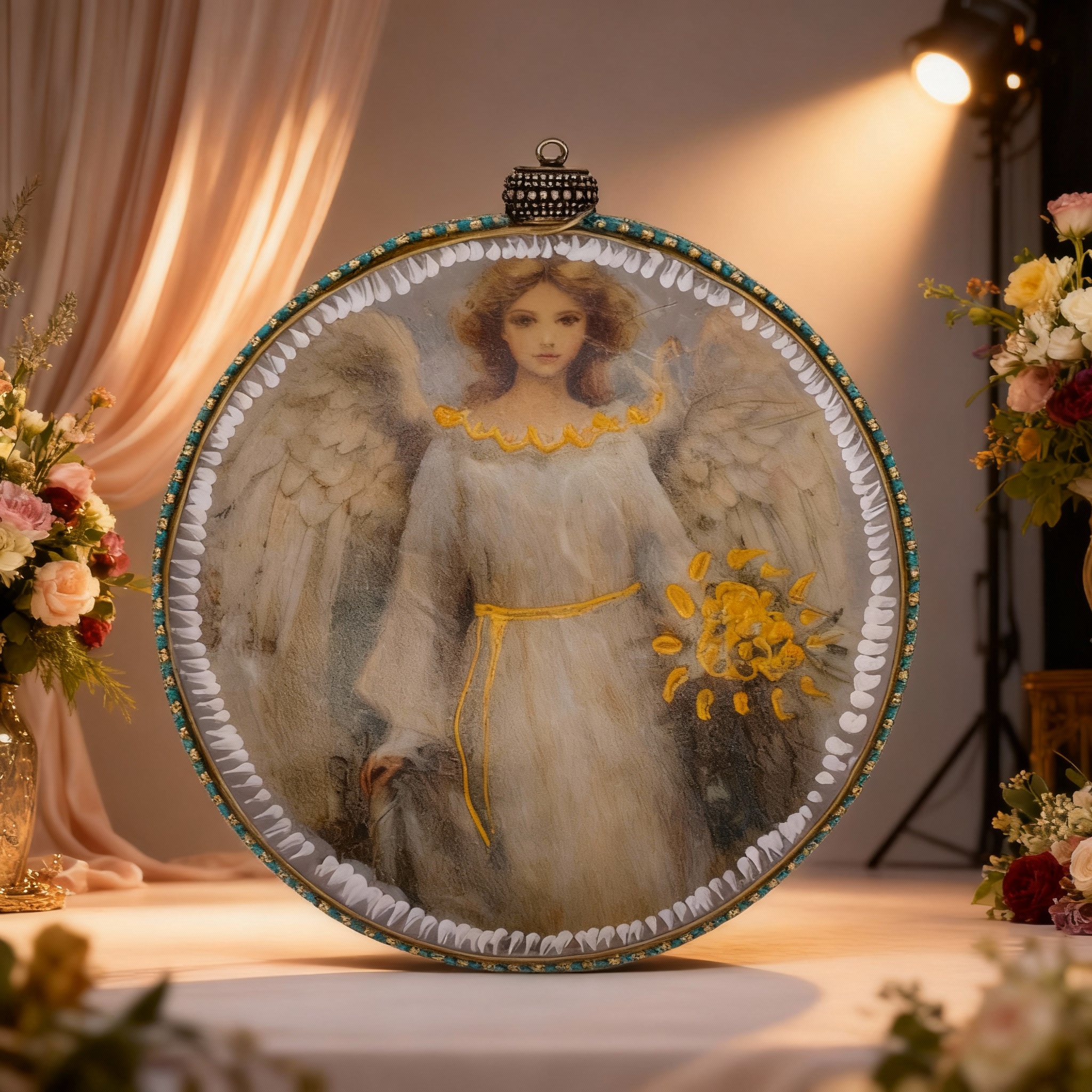 Medallón decorativo Ángeles 03