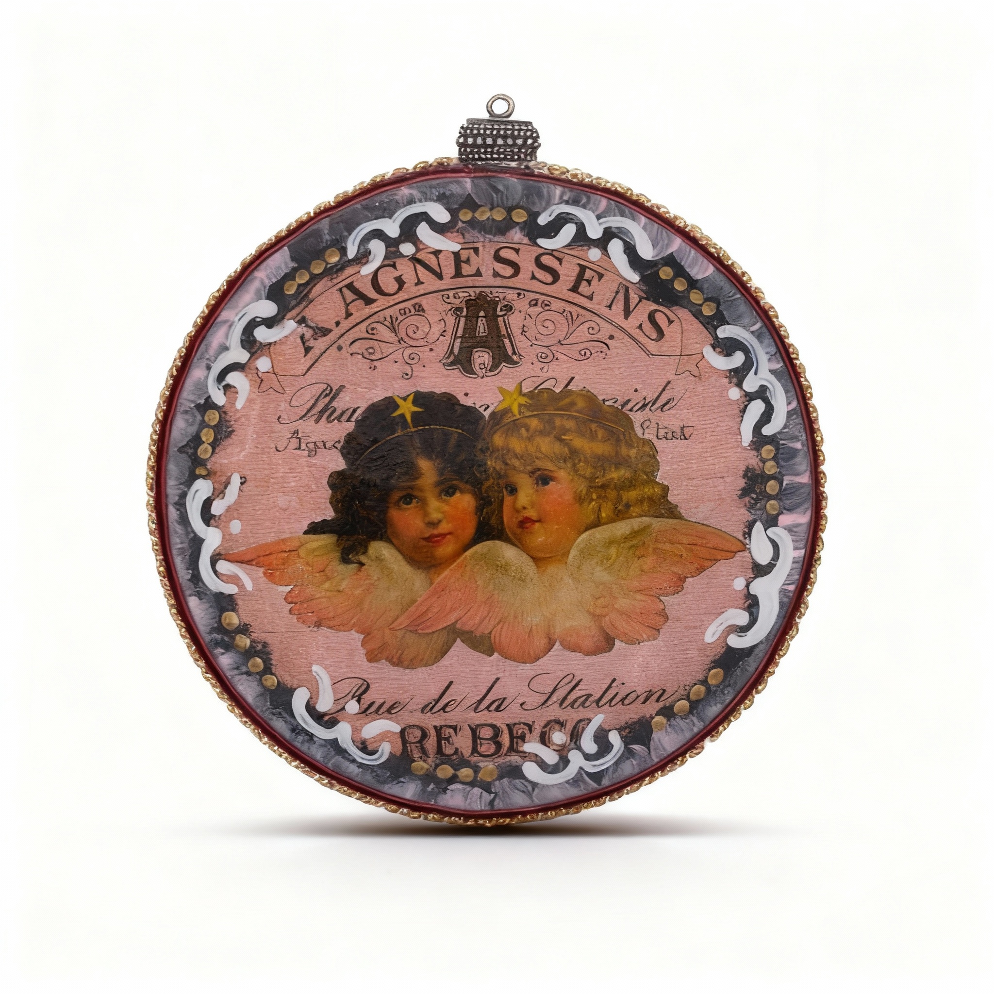 Medallón decorativo Ángeles Vintage 03