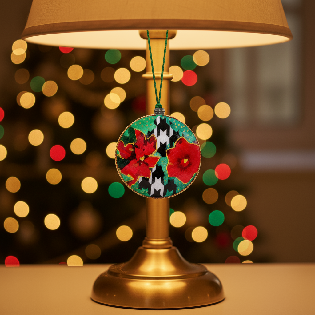 Medallón decorativo Poinsettias 06