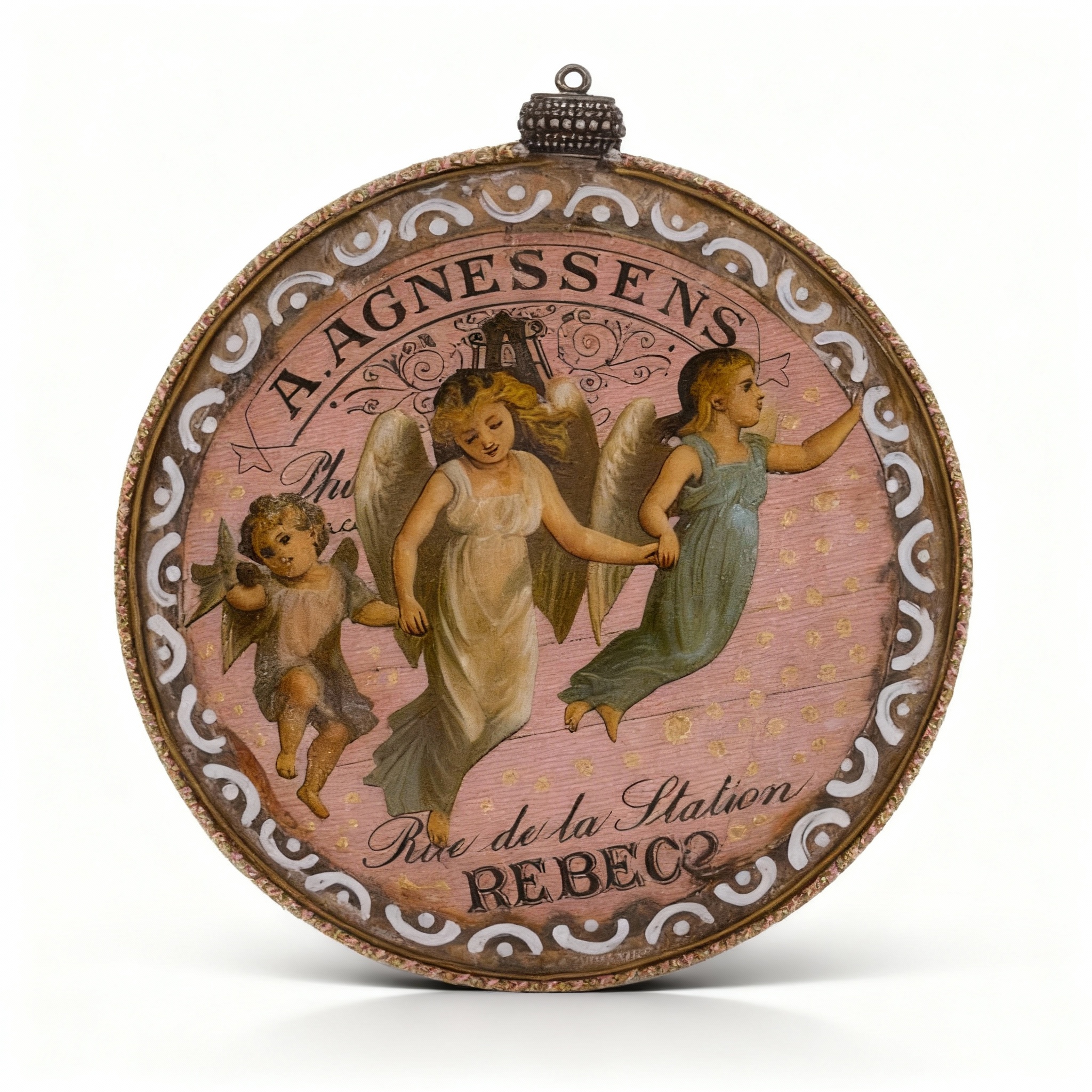 Medallón decorativo Ángeles Vintage 01