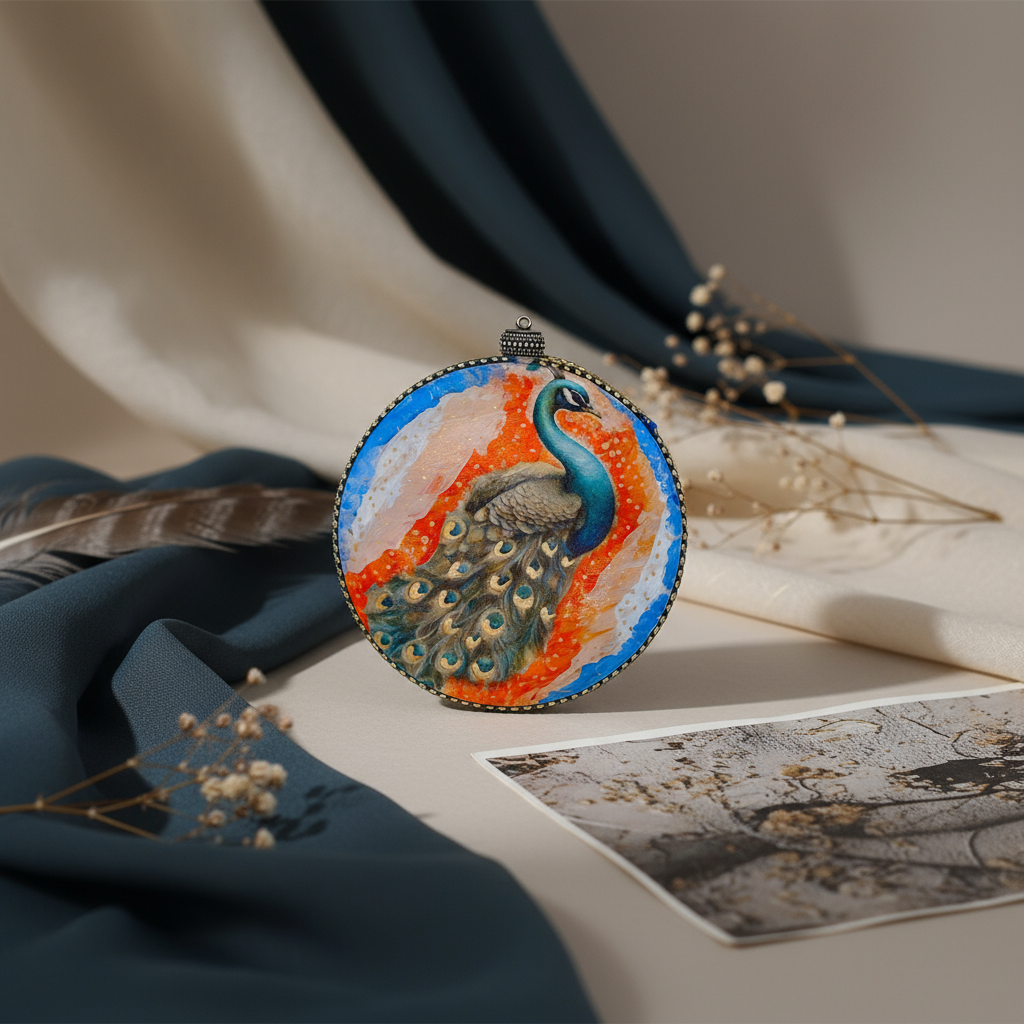 Medallón decorativo Pavo Real 05