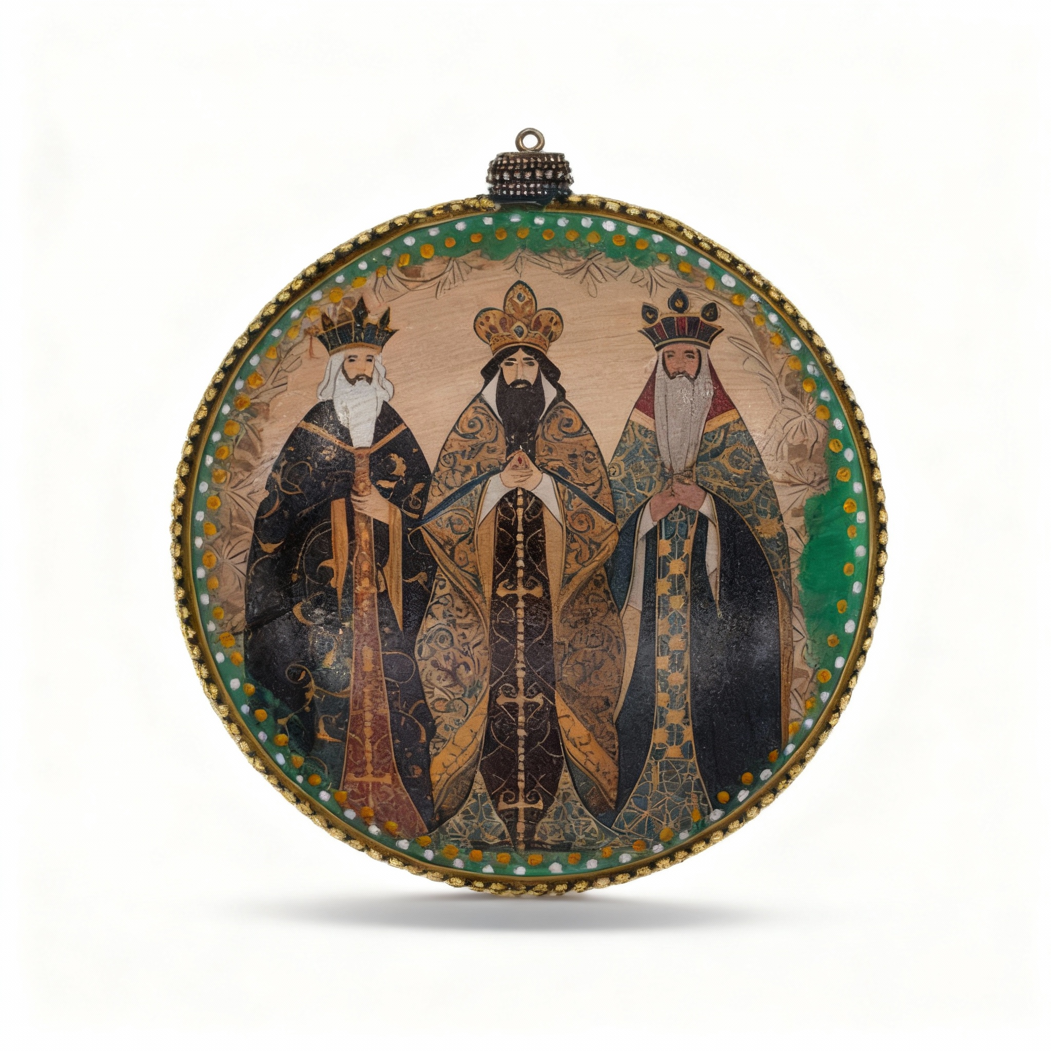 Medallón decorativo Reyes Magos 02