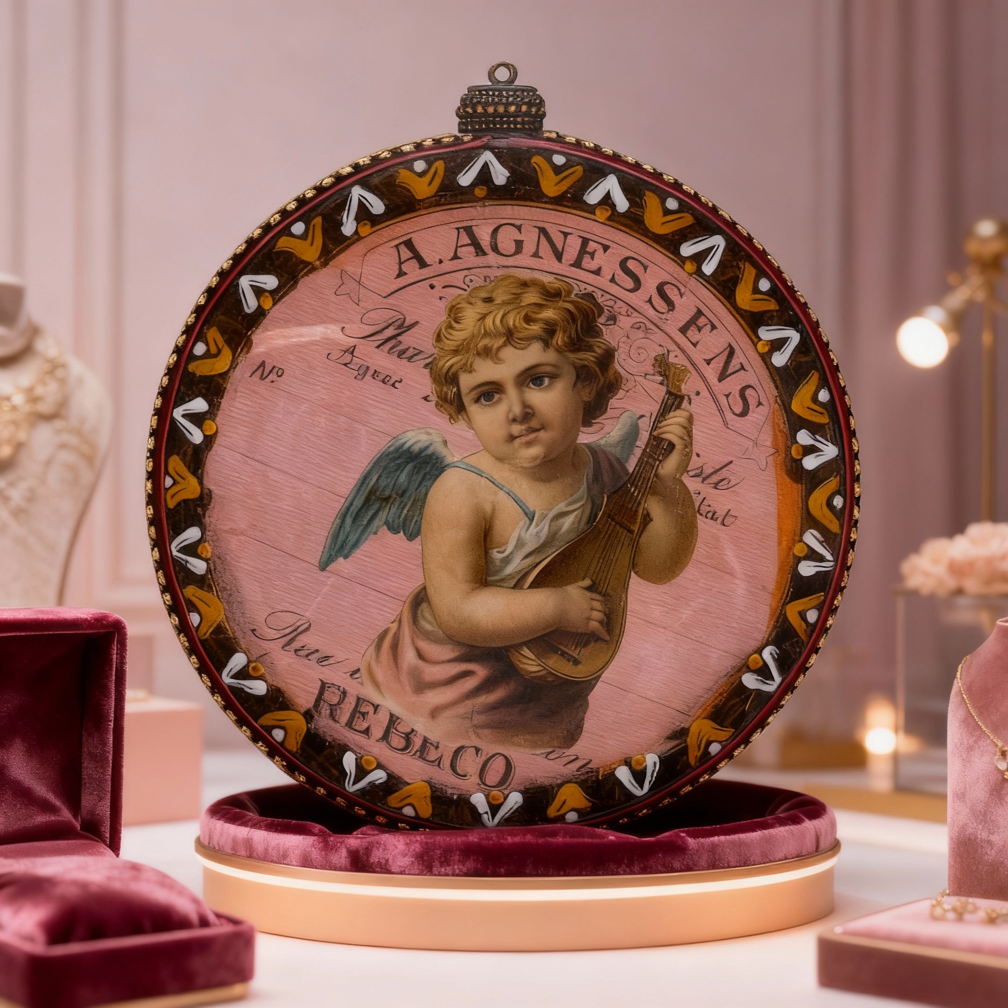 Medallón decorativo Ángeles Vintage 04