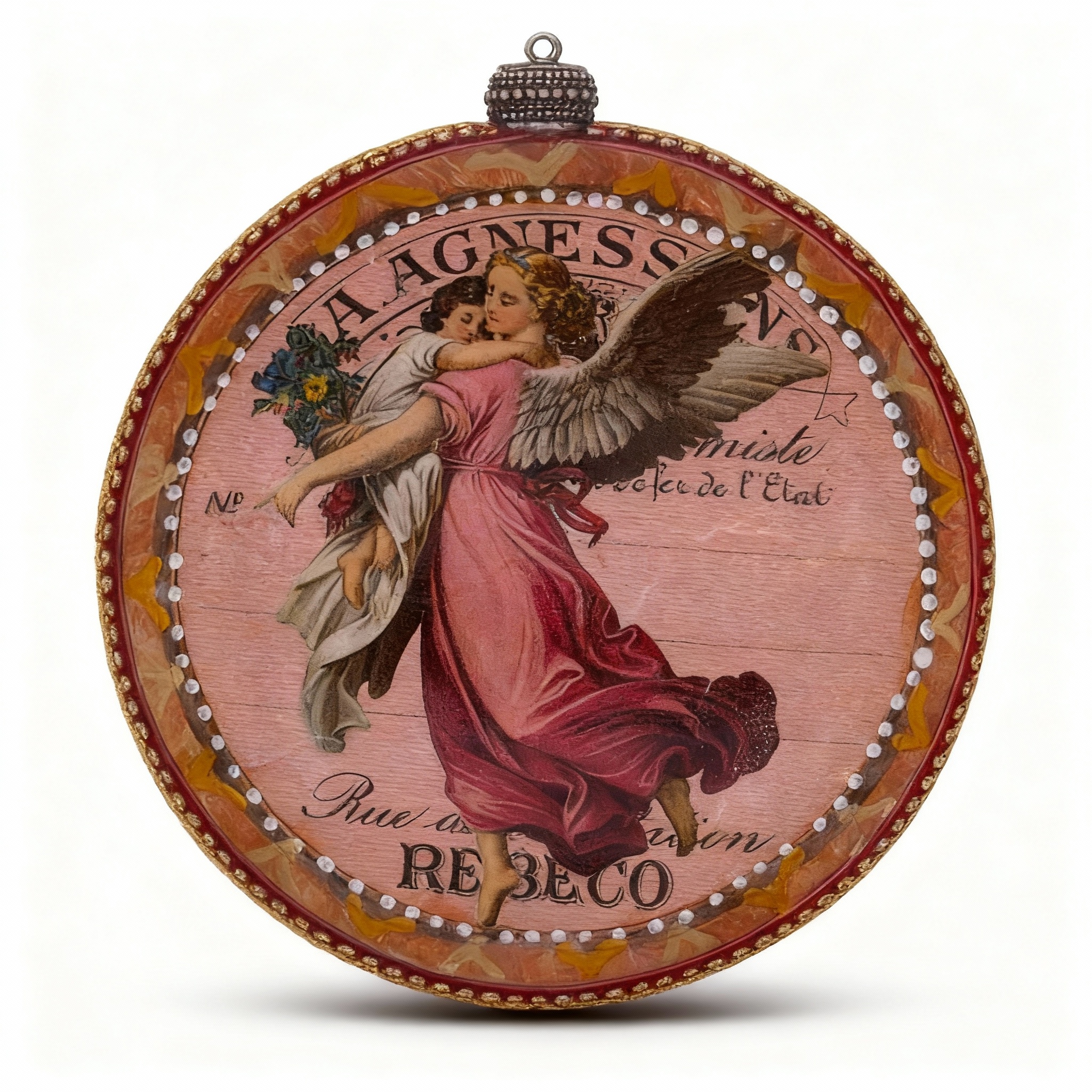 Medallón decorativo Ángeles Vintage 06