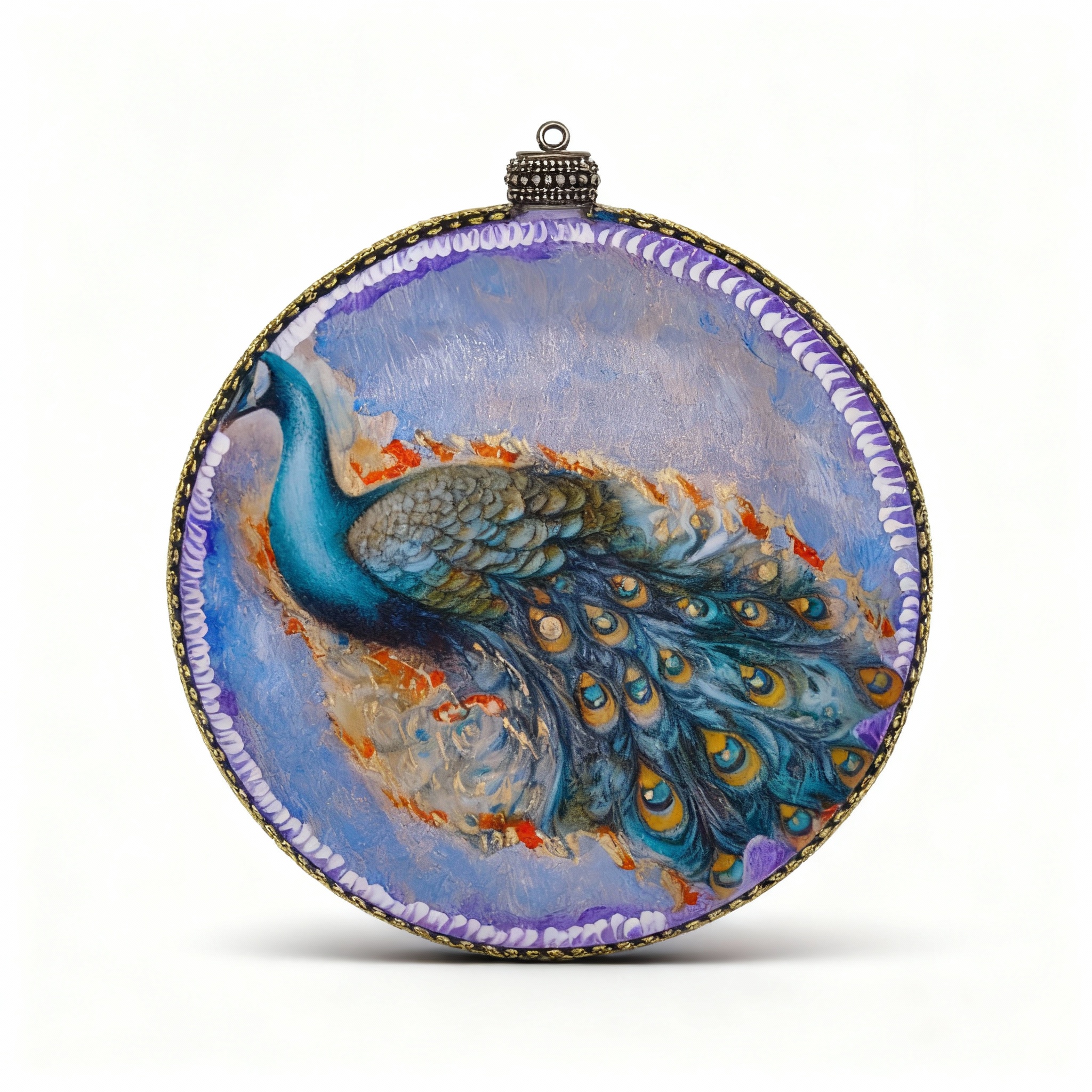 Medallón decorativo Pavo Real 04