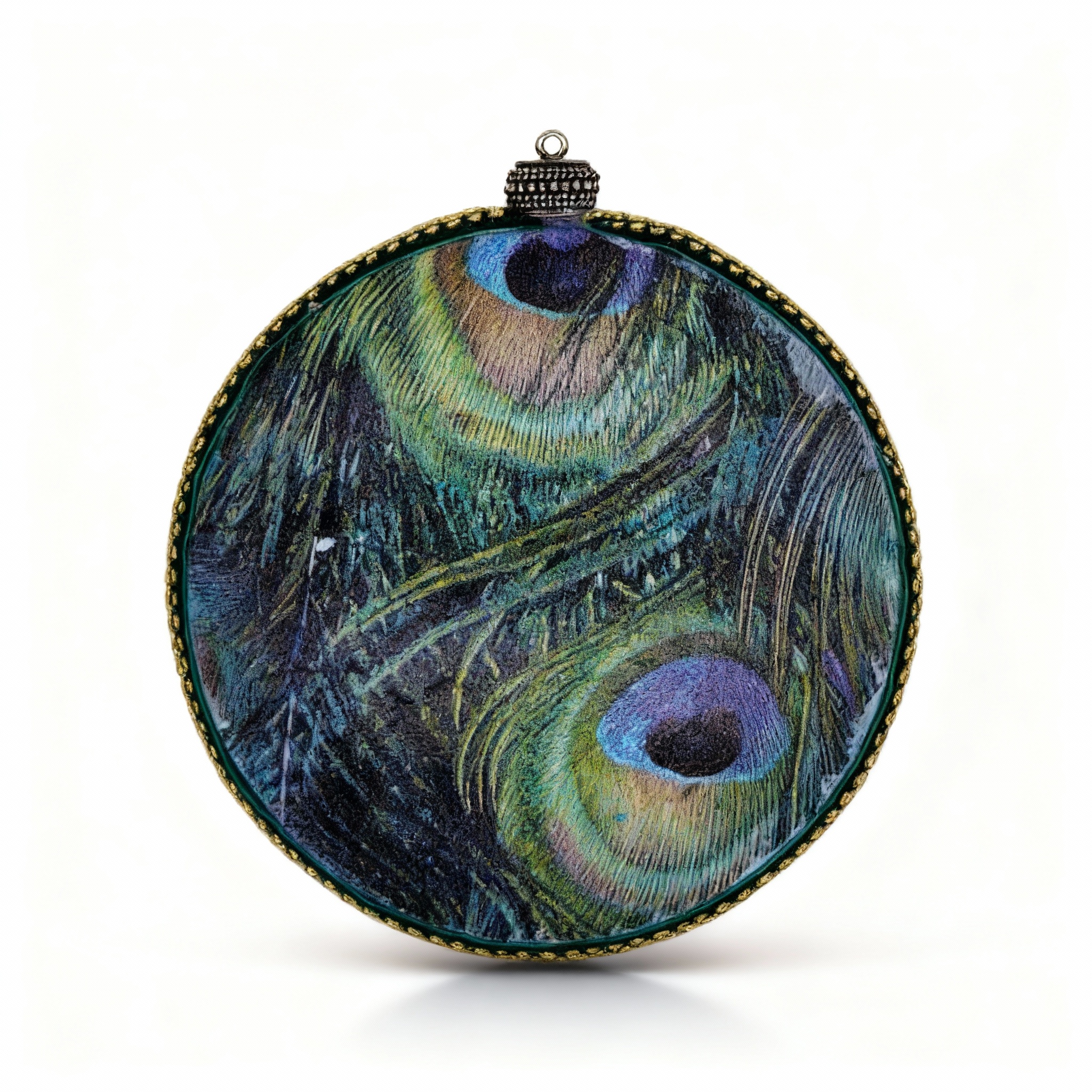 Medallón decorativo Pavo Real 02