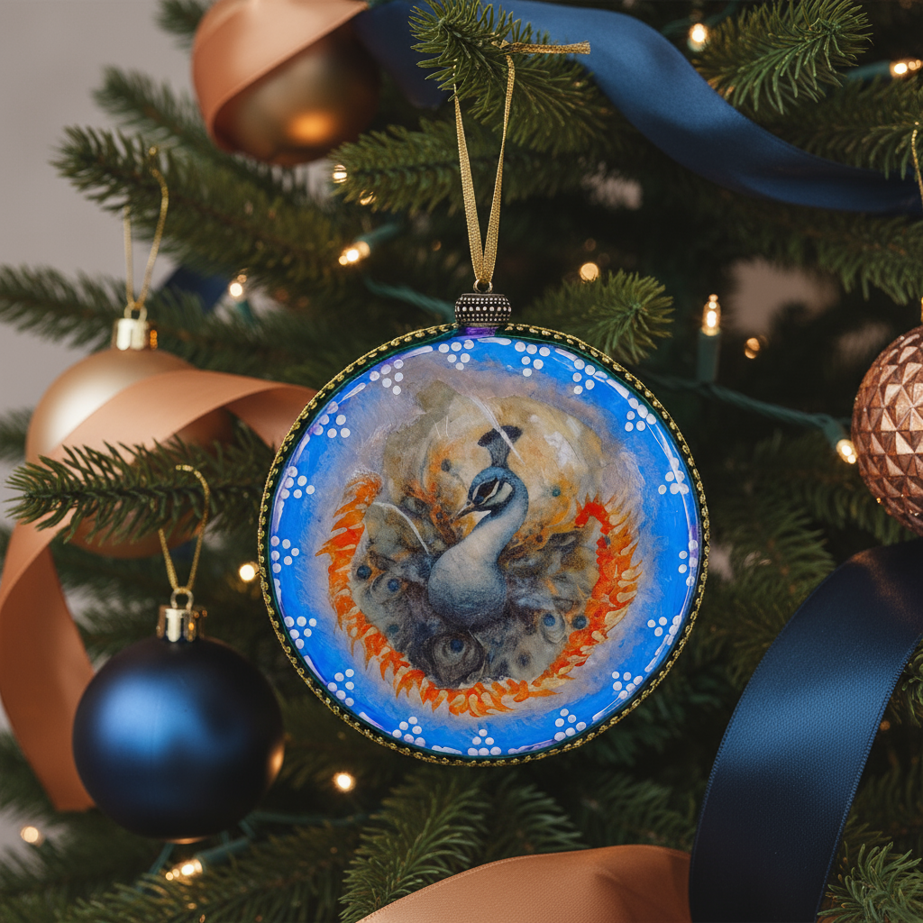 Medallón decorativo Pavo Real 03