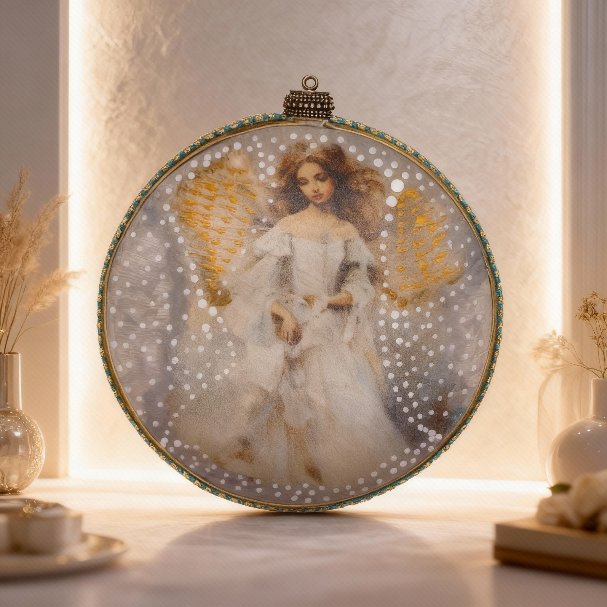 Medallón decorativo Ángeles 05