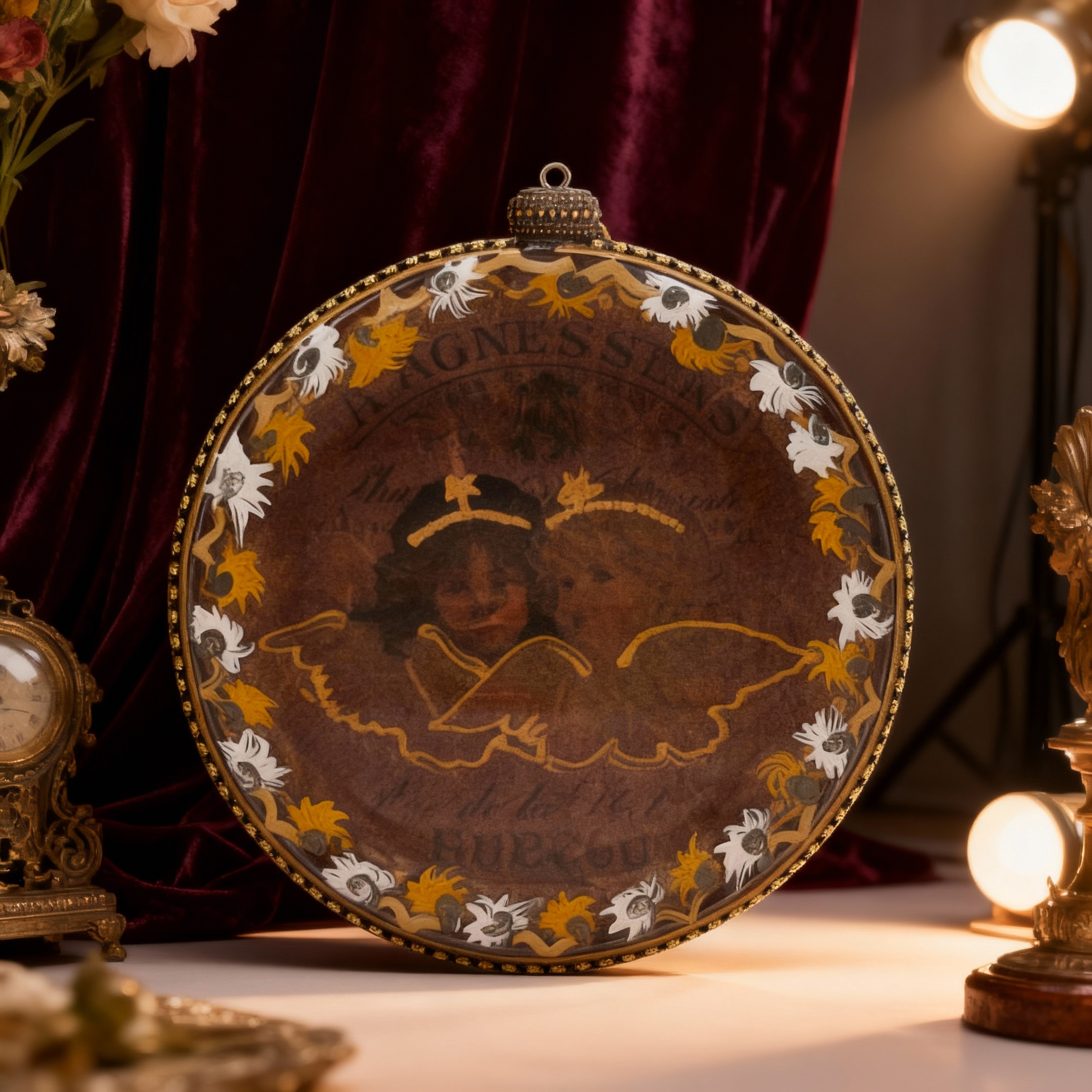 Medallón decorativo Ángeles Vintage 08