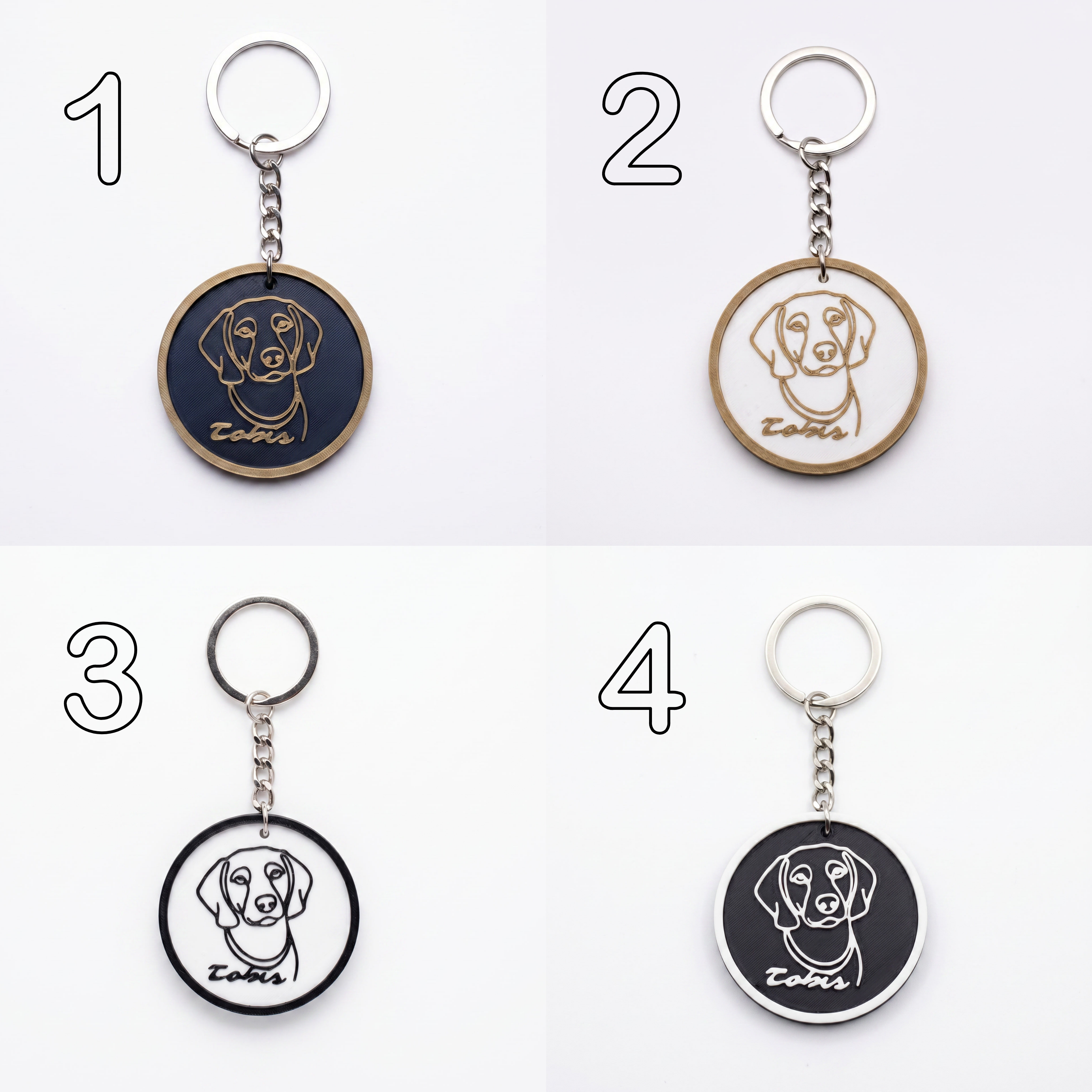 Augintinio kontūrinis pakabukas su vardu