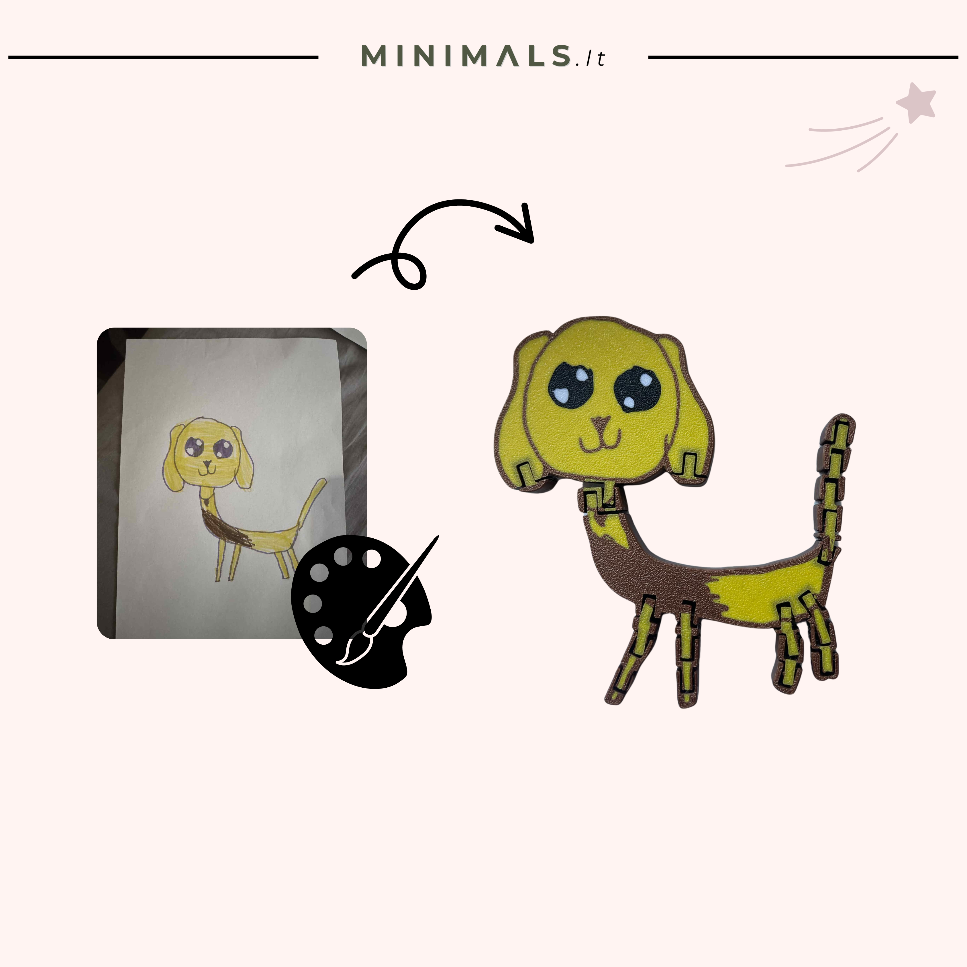 Žaislas iš piešinio