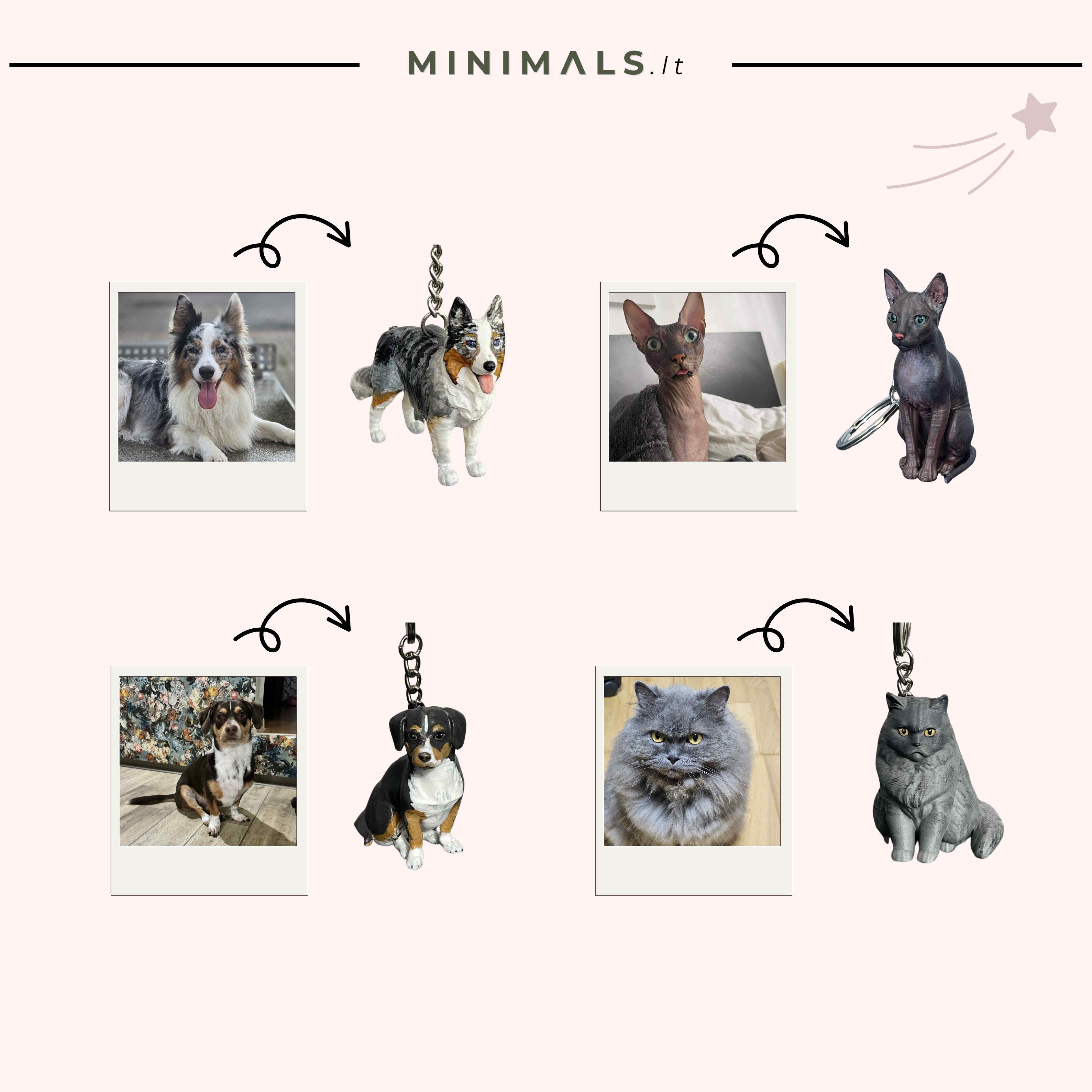 PRE-ORDER: Tavo augintinio raktų pakabukas