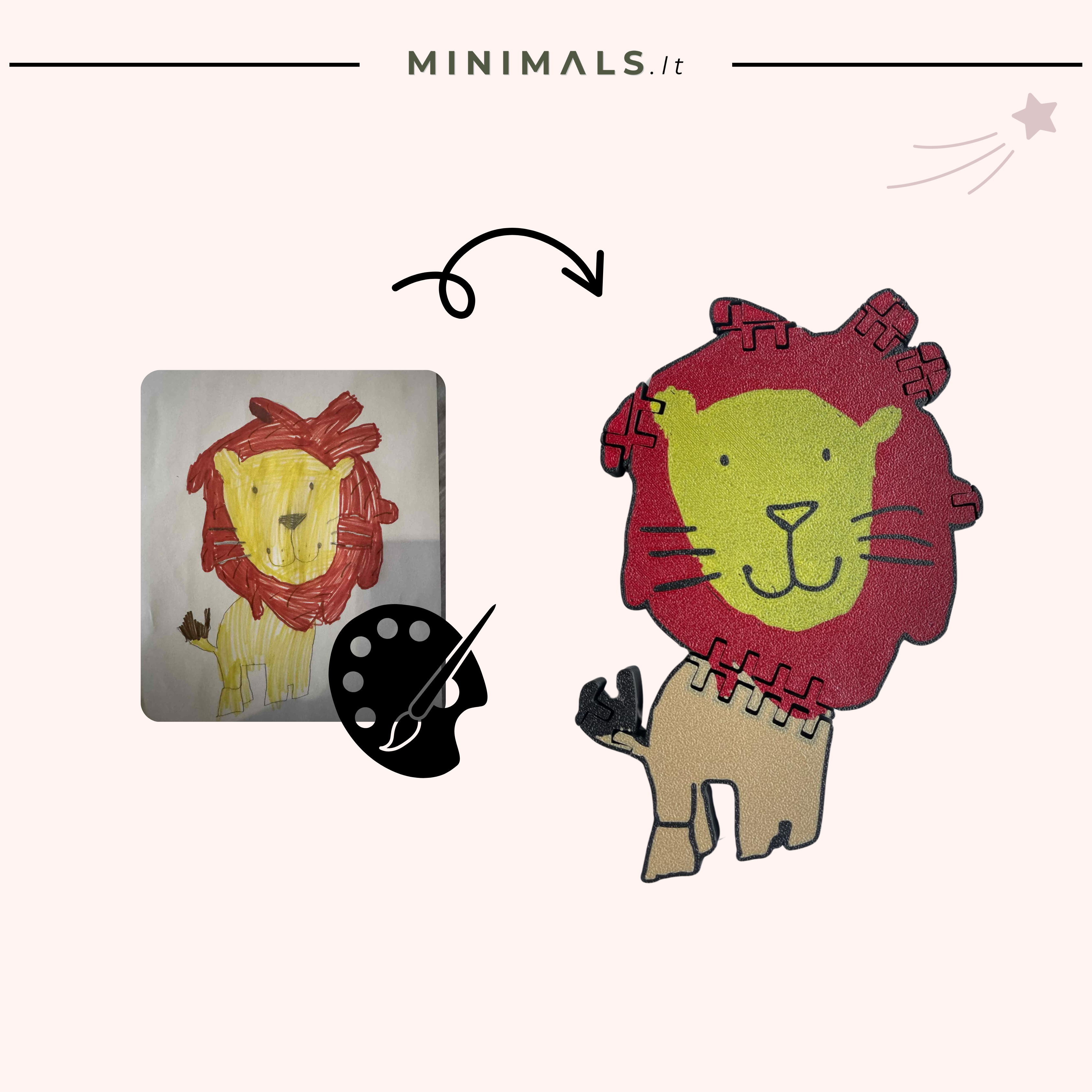 Žaislas iš piešinio