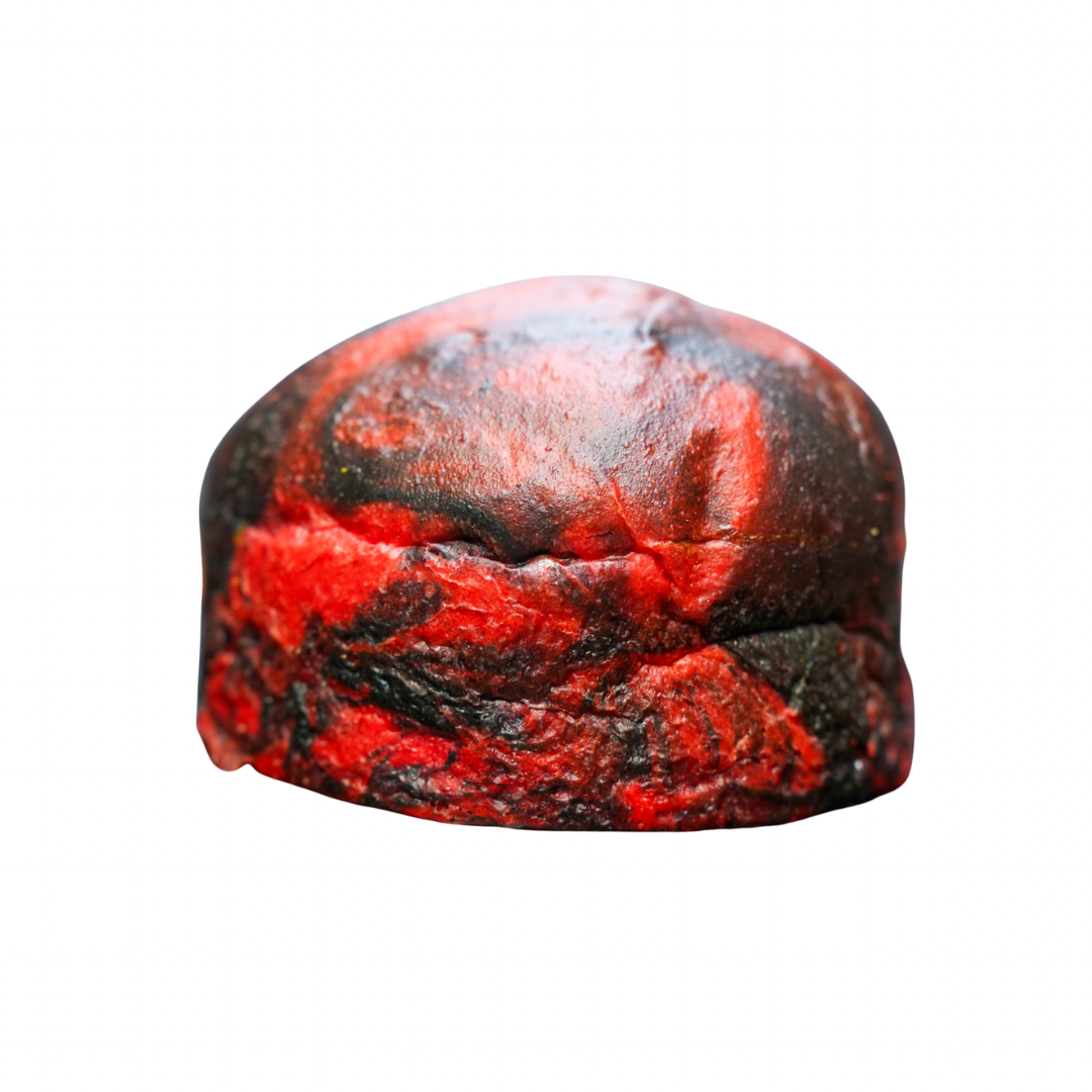 High Black & Red Bun