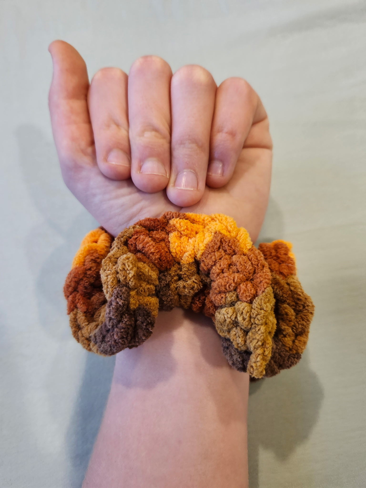 Fall Orange Scrunchie