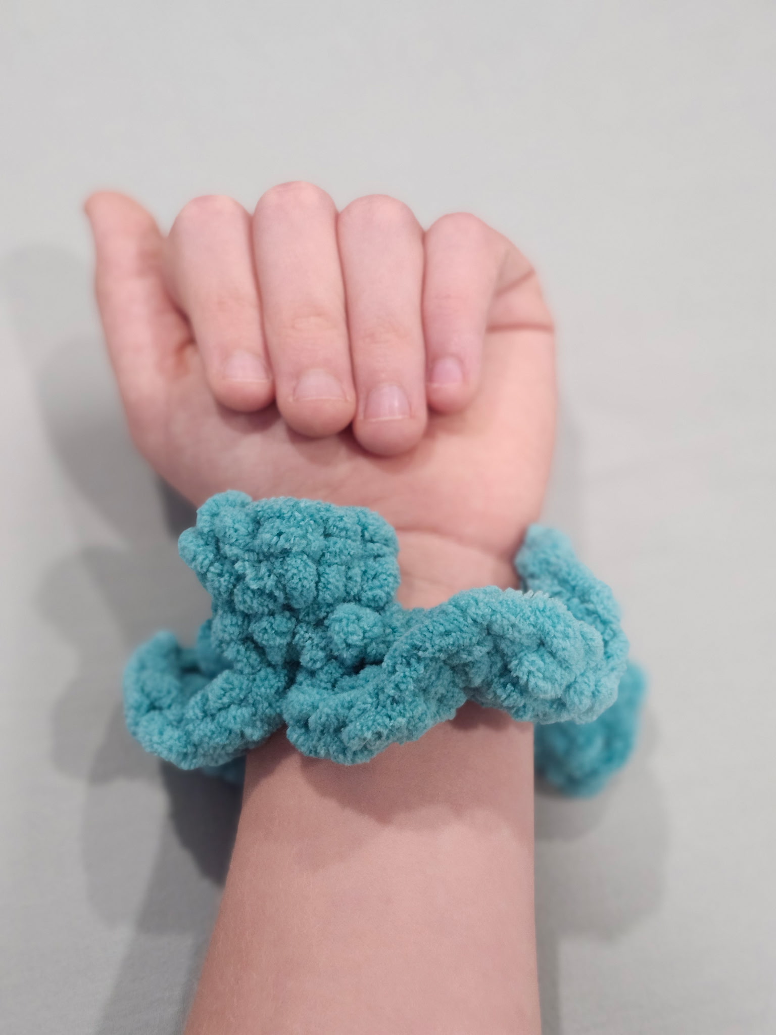 Blue Skies Scrunchie