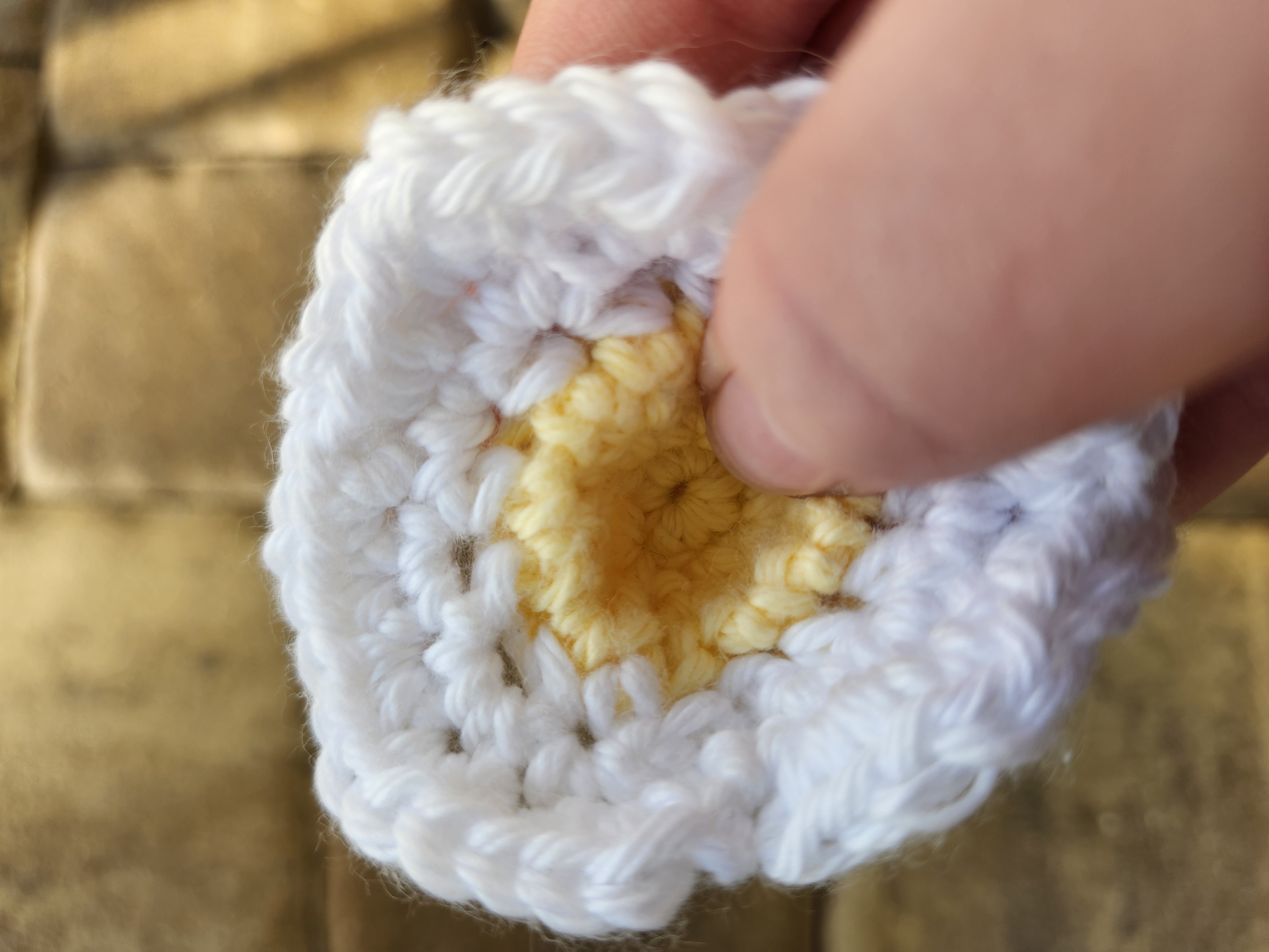 Fried Egg Pop-It Keychain