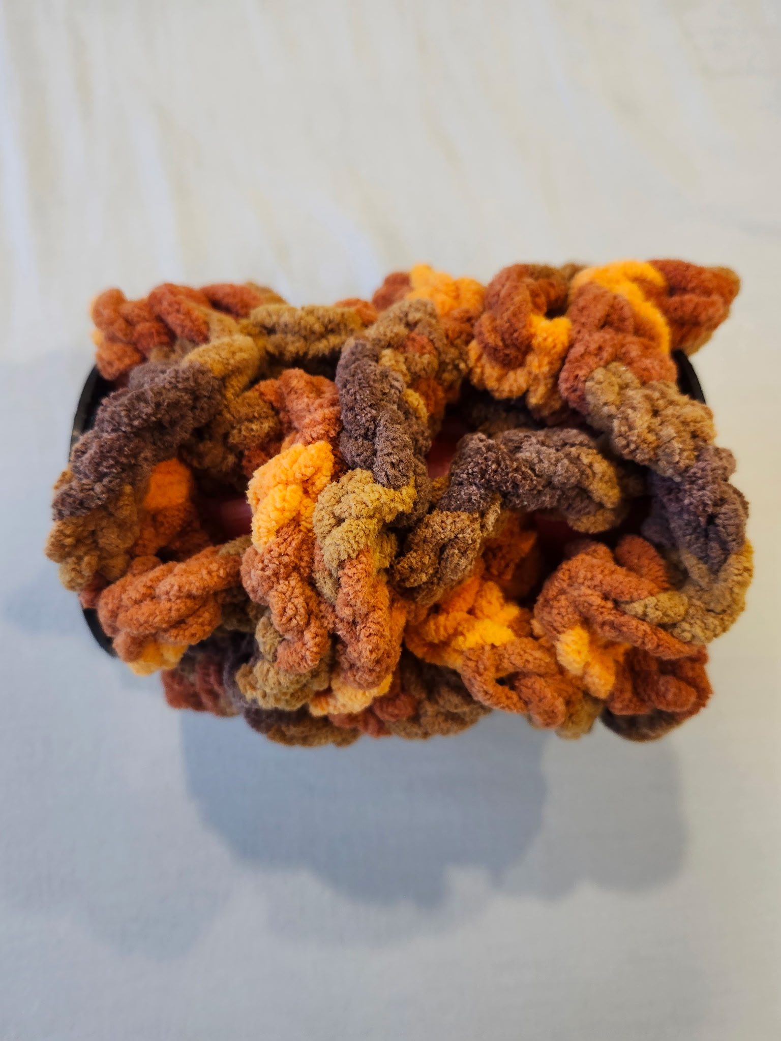 Fall Orange Scrunchie