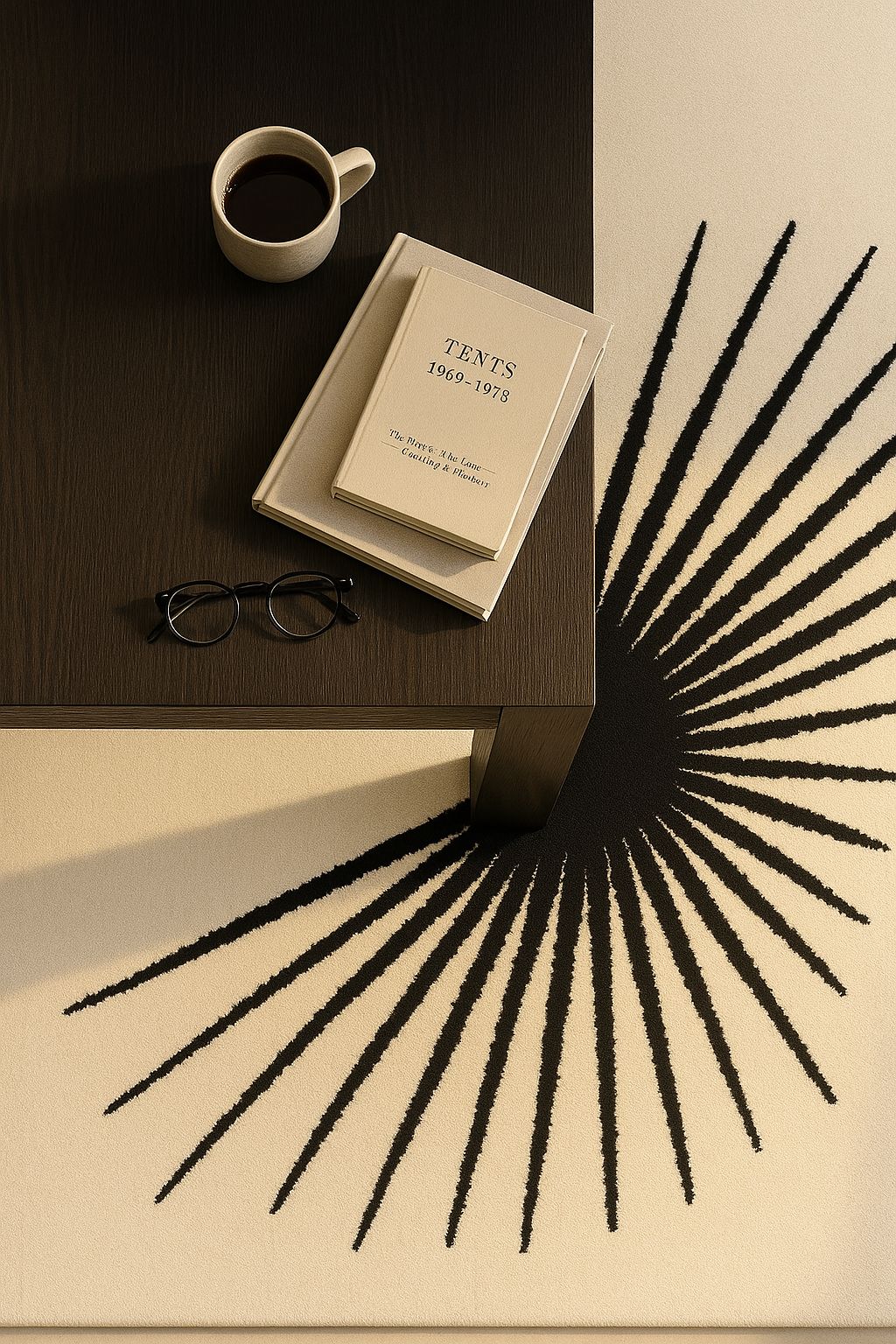 Modern Sunburst Area Rug