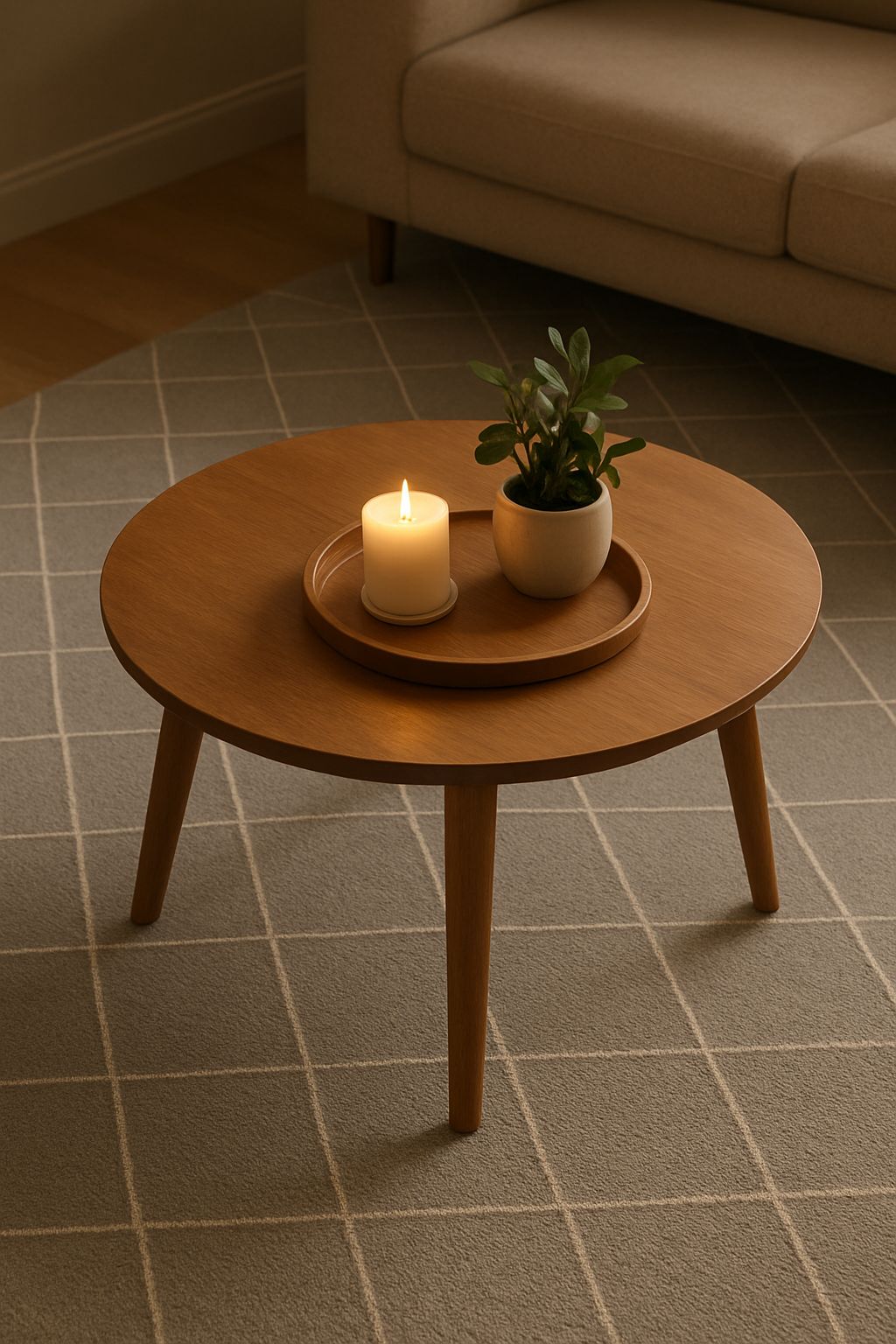Modern Diamond Pattern Area Rug